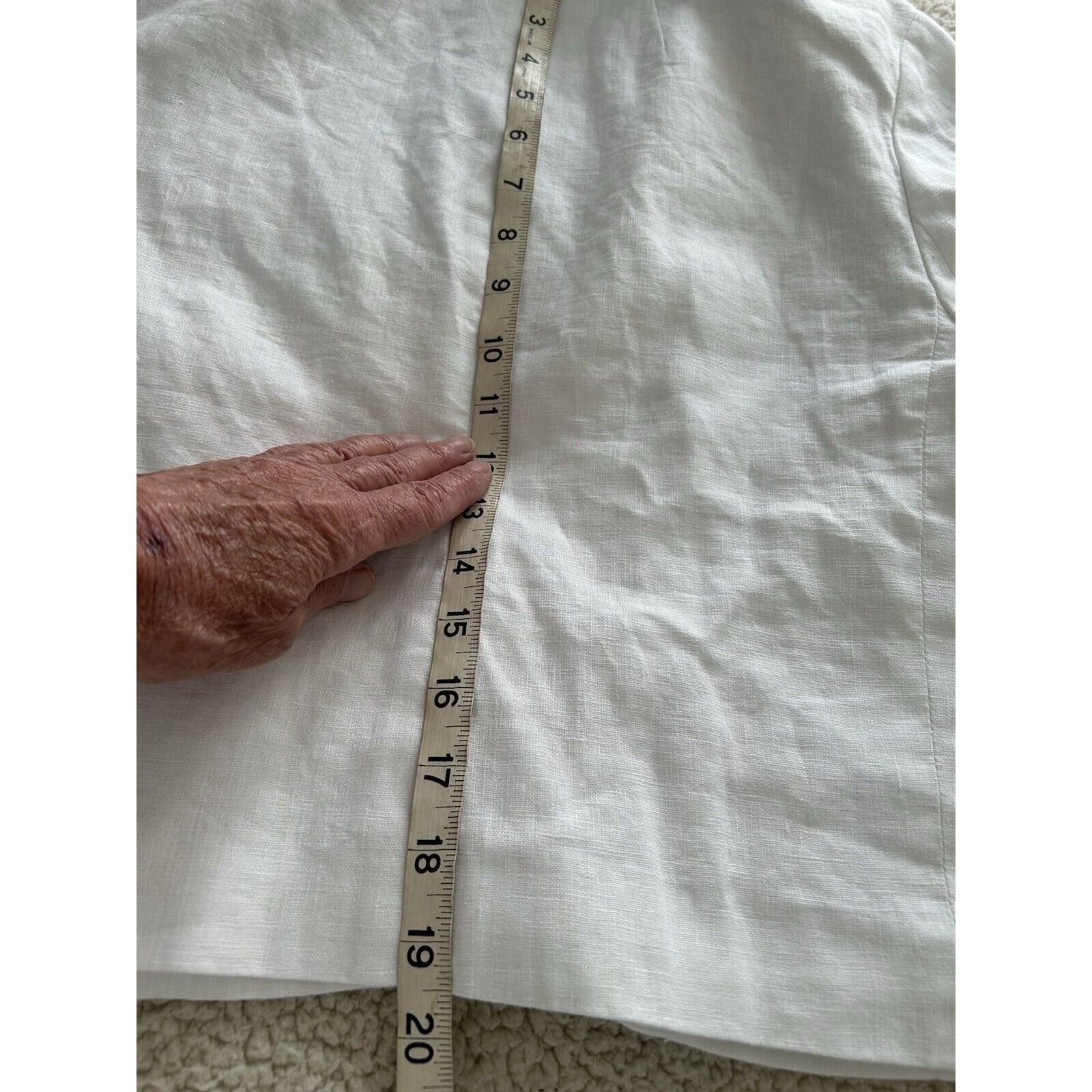 Madewell Madewell The Sutter Cropped Blazer 100% Linen White Size XS Size XS / US 0-2 / IT 36-38 - 11 Thumbnail