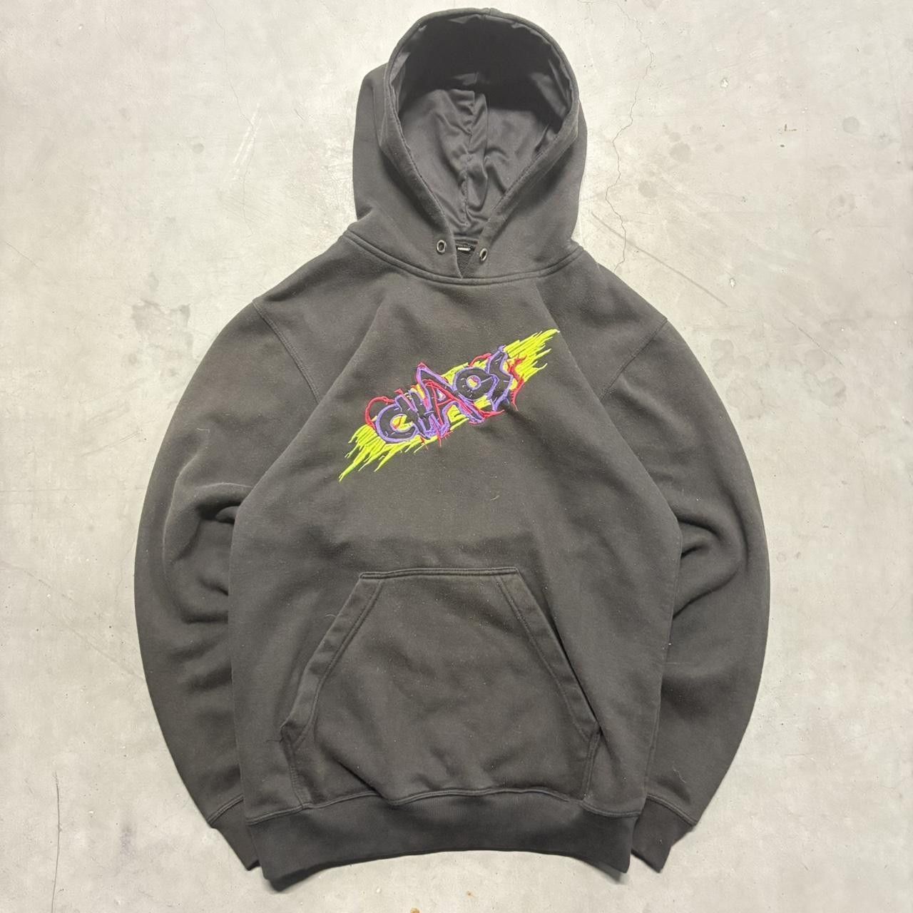 Vintage Crazy Vintage Y2K/2000s Goth Skater Style Chaos Hoodie! Size US S / EU 44-46 / 1 - 1 Thumbnail