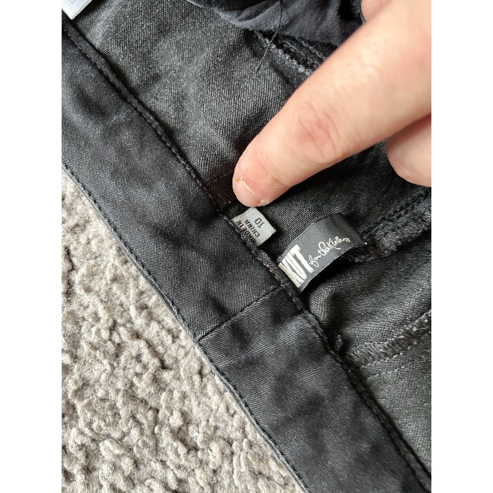 Vintage KUT from the Kloth Womens Pants Black Size 10 Mid Rise Ankle Cotton Blend Career Size 32" / US 10 / IT 46 - 4 Thumbnail