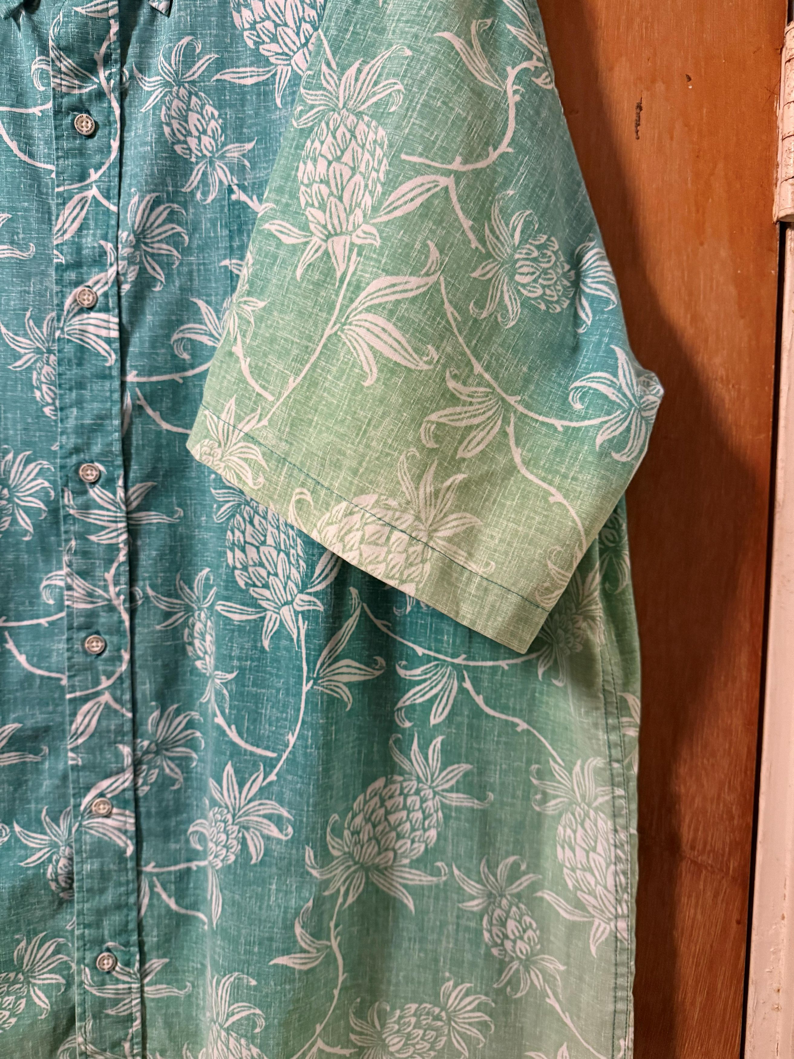 Reyn Spooner Reyn Spooner Sun Faded Ombre Pineapple Hawaiian Shirt 3XL Size US XXL / EU 58 / 5 - 5 Thumbnail