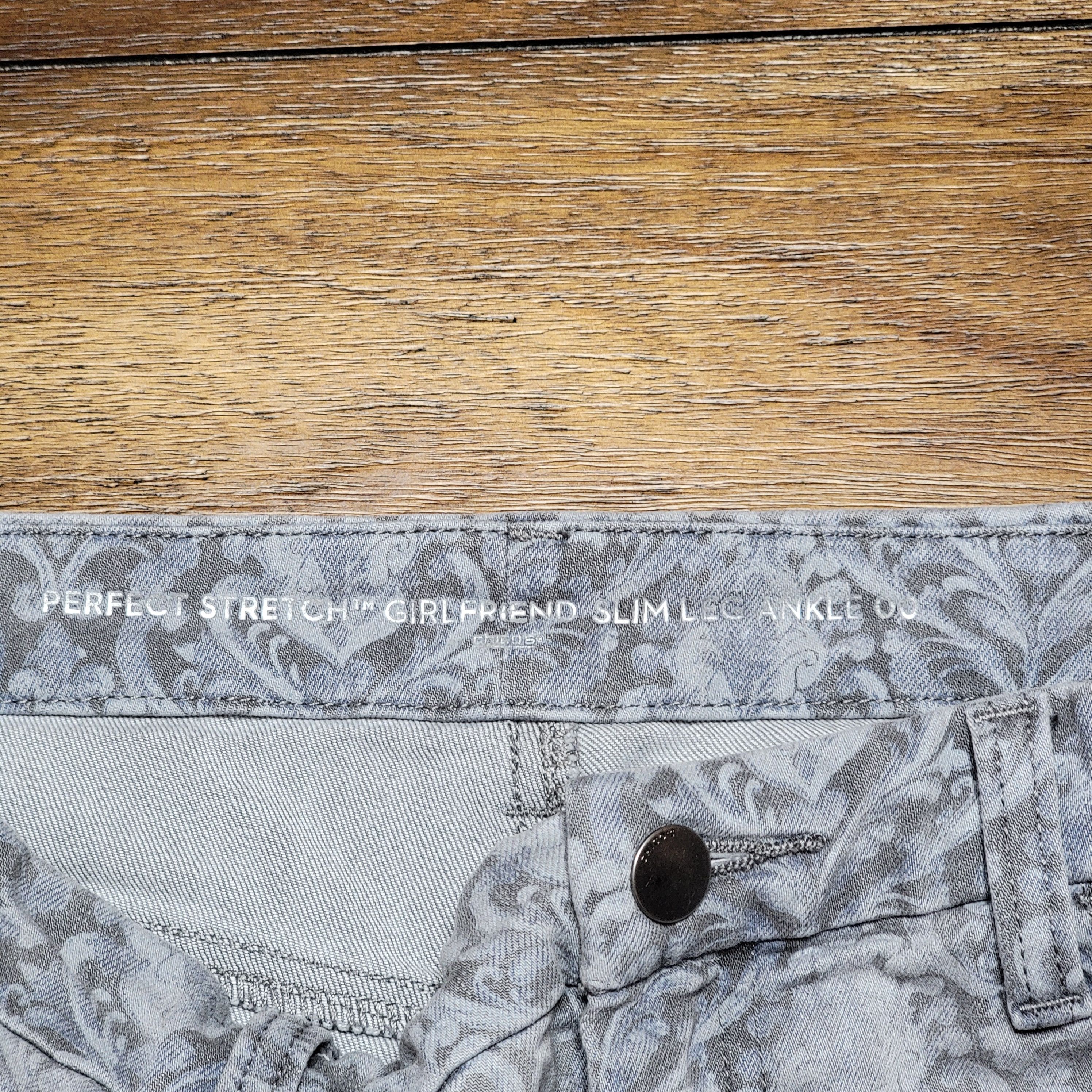 Chicos Chico's Perfect Stretch Slim Leg Damask Print Pants - 00 Size 30" / US 8 / IT 44 - 5 Thumbnail