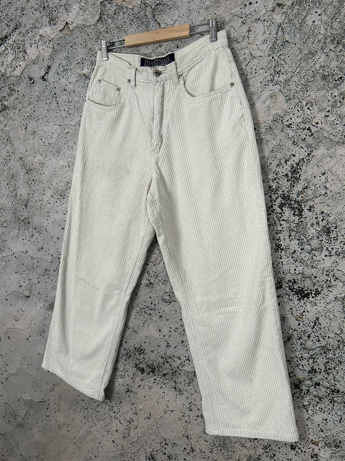 Other Vintage Cream Corduroy Pants Skateboards Baggy Big Boy Retro Size US 30 / EU 46 - 2 Thumbnail