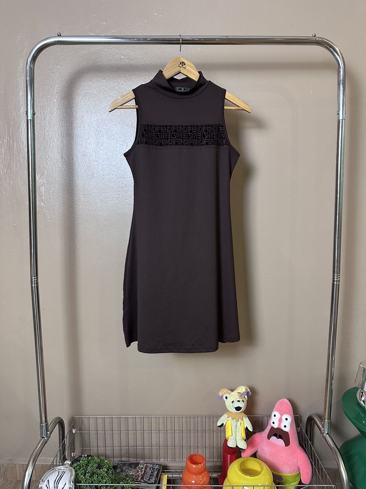 Fendi × Vintage Fendi Mini Dress Size L / US 10 / IT 46 - 1 Thumbnail