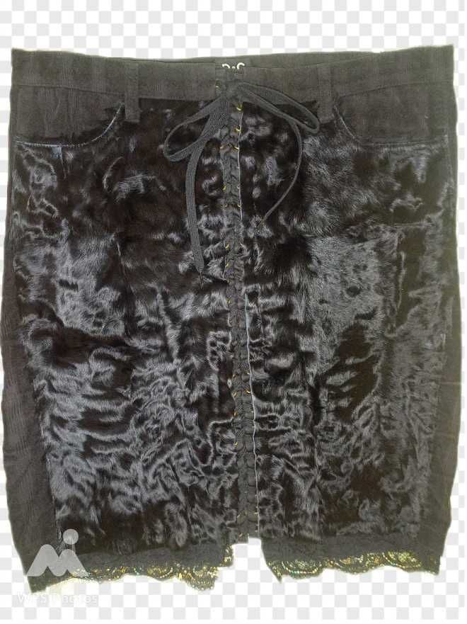 Dolce & Gabbana Dolce Gabbana Fur Velvet Skirt Size 28" / US 6 / IT 42 - 1 Thumbnail