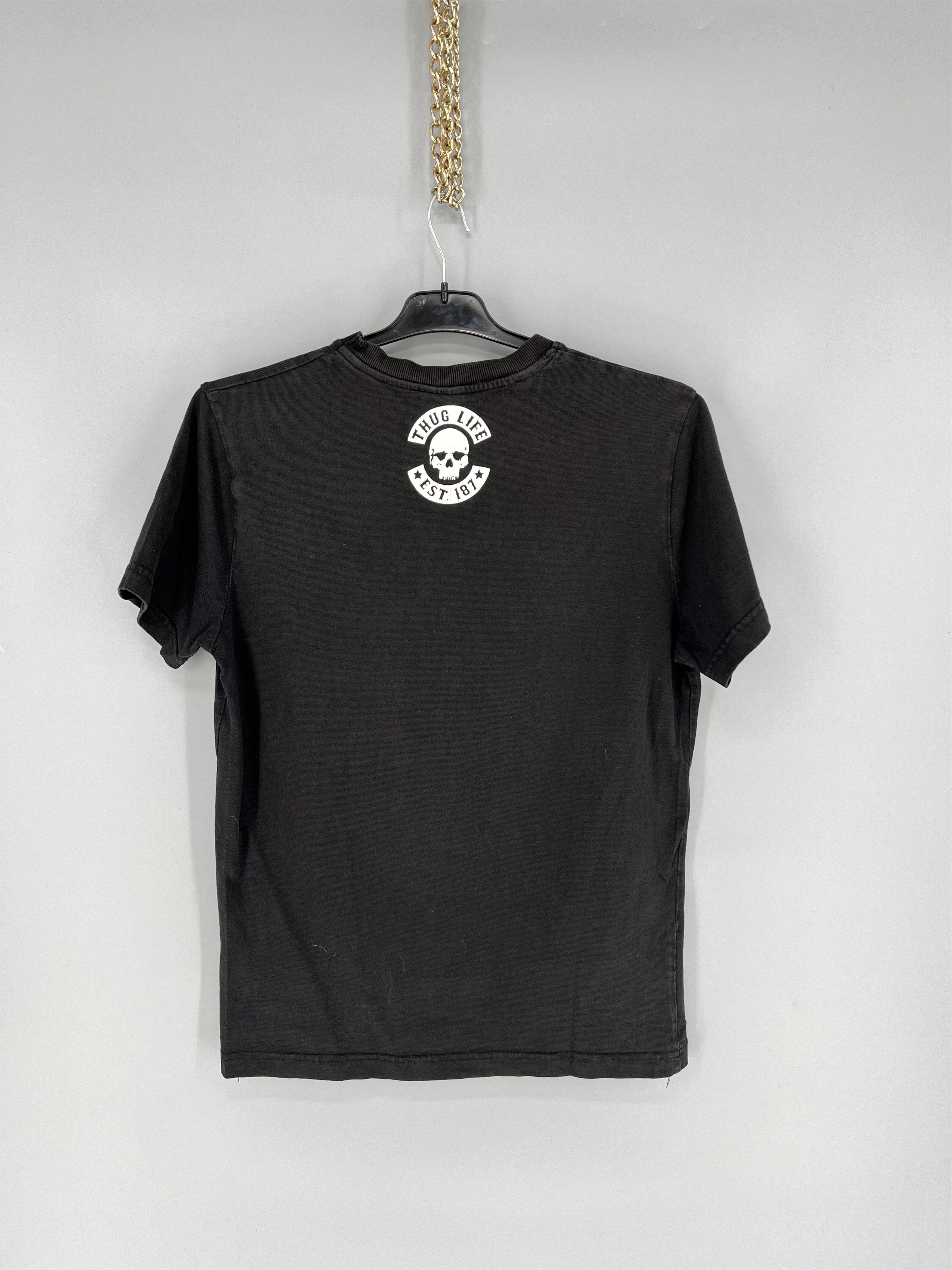 Band Tees × Vintage Vintage Y2k Thug Life vintage USA streetwear tee Skull tee Size US M / EU 48-50 / 2 - 9 Thumbnail