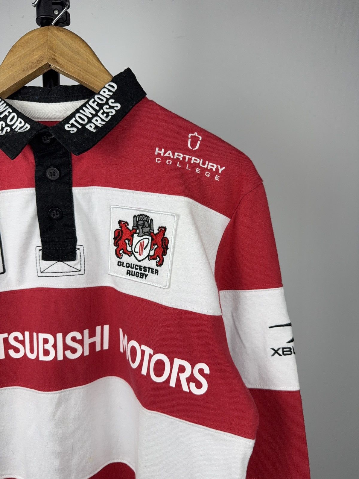 Japanese Brand Gloucester Rugby Mitsubishi Motors Jersey XBlades M Size US L / EU 52-54 / 3 - 4 Thumbnail