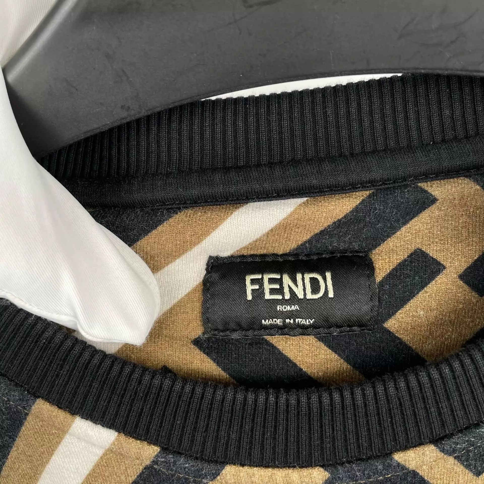 Fendi Fendi Cotton All Over Print Brown Sweatshirt L Size US L / EU 52-54 / 3 - 3 Thumbnail