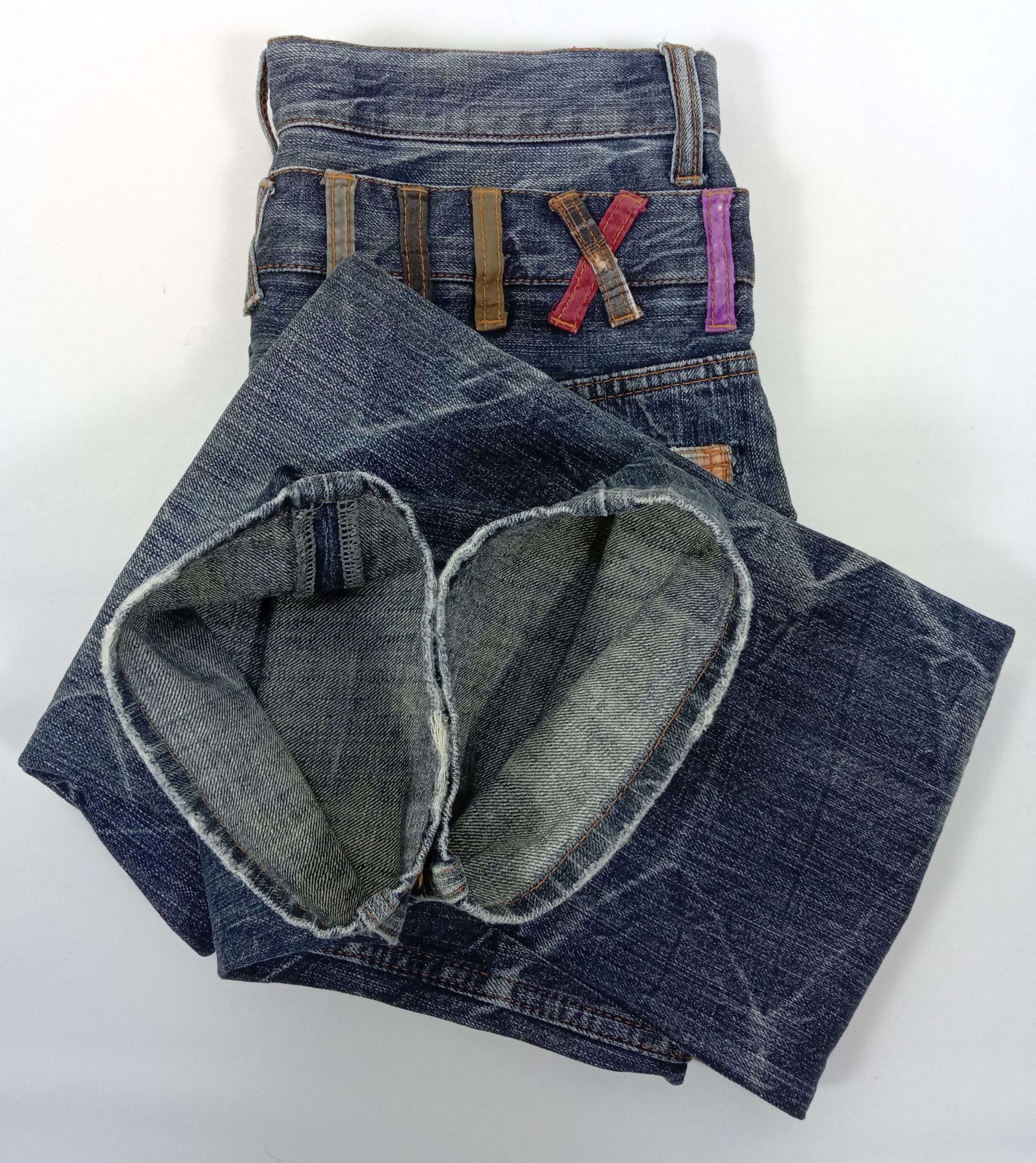 Japanese Brand Vintage Japanese Sirmione Hybrid Double Waist Jeans Size US 31 - 12 Thumbnail