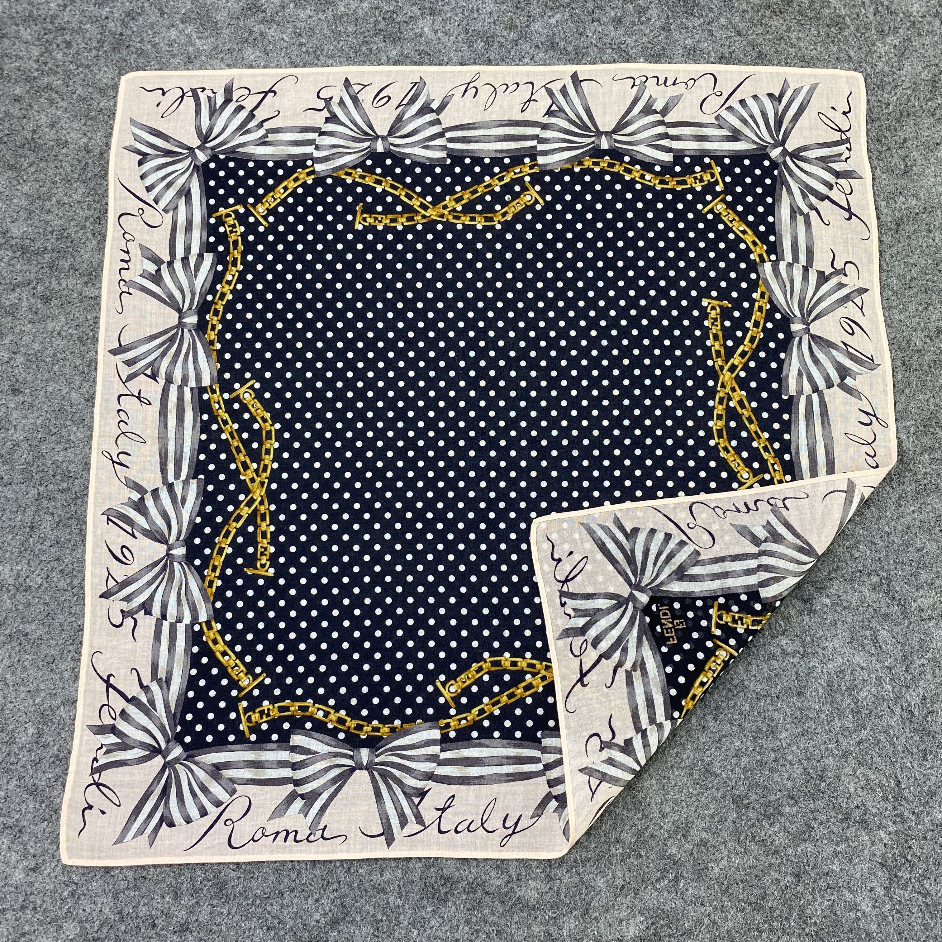 Fendi Fendi Handkerchief Neckerchief Bandana-B1650 Size ONE SIZE - 5 Thumbnail