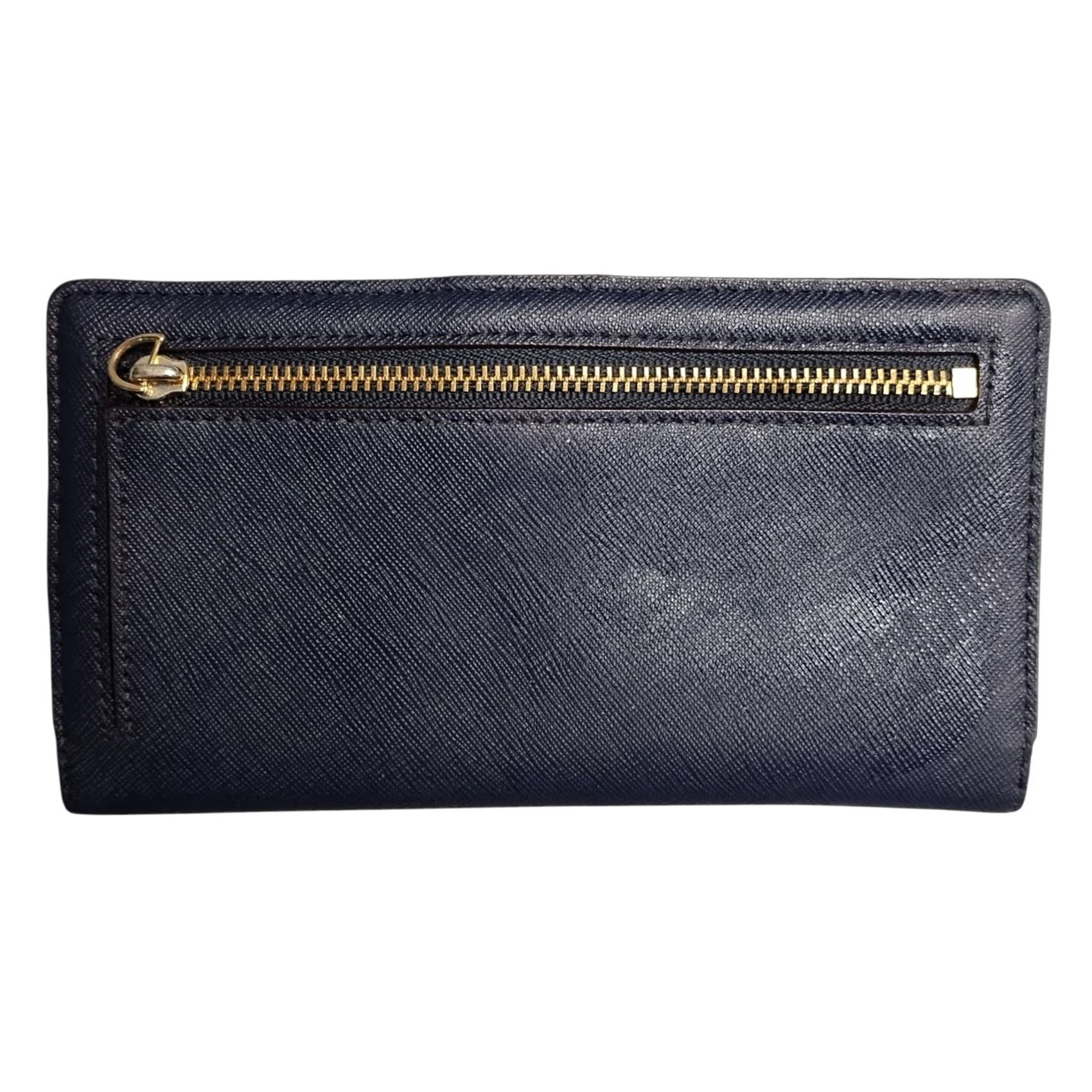 Vintage kate spade new york Laurel Way Stacy Clutch Wallet Womens Navy Snap Closure Wallet Navy Women’s Basic Pattern Solid Vintage No Size ONE SIZE - 2 Thumbnail