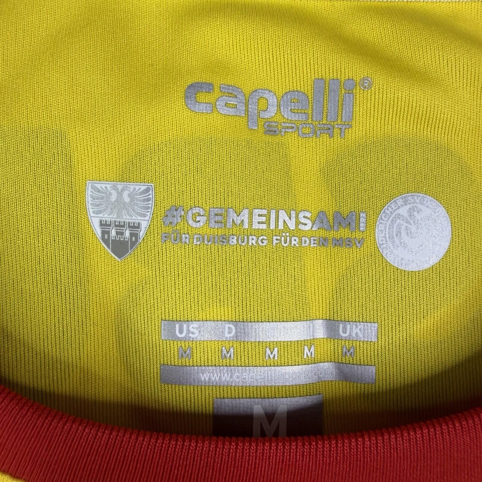Other MSV Duisburg Yellow Jersey Shirt M Capelli Football Soccer Size ONE SIZE - 10 Thumbnail
