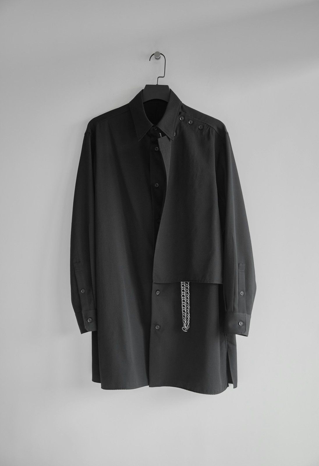 Yohji Yamamoto Yohji Yamamoto Pour Homme Chain Fastener Shirt - HR-B61-100 Size US M / EU 48-50 / 2 - 9 Thumbnail