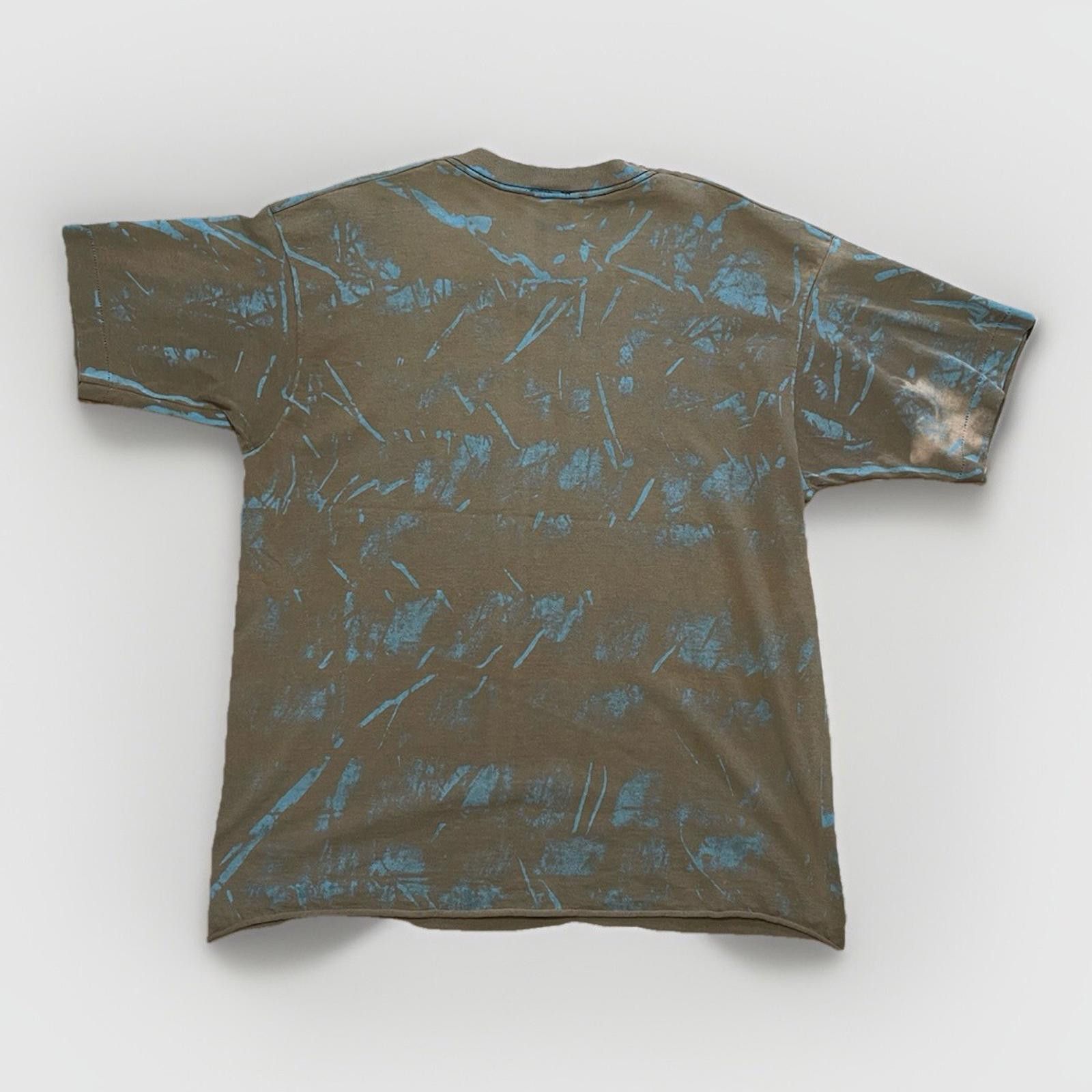 Vintage VTG 1990s Wyoming AOP Puff Print TShirt Single Stitch USA XL Size US XL / EU 56 / 4 - 4 Thumbnail