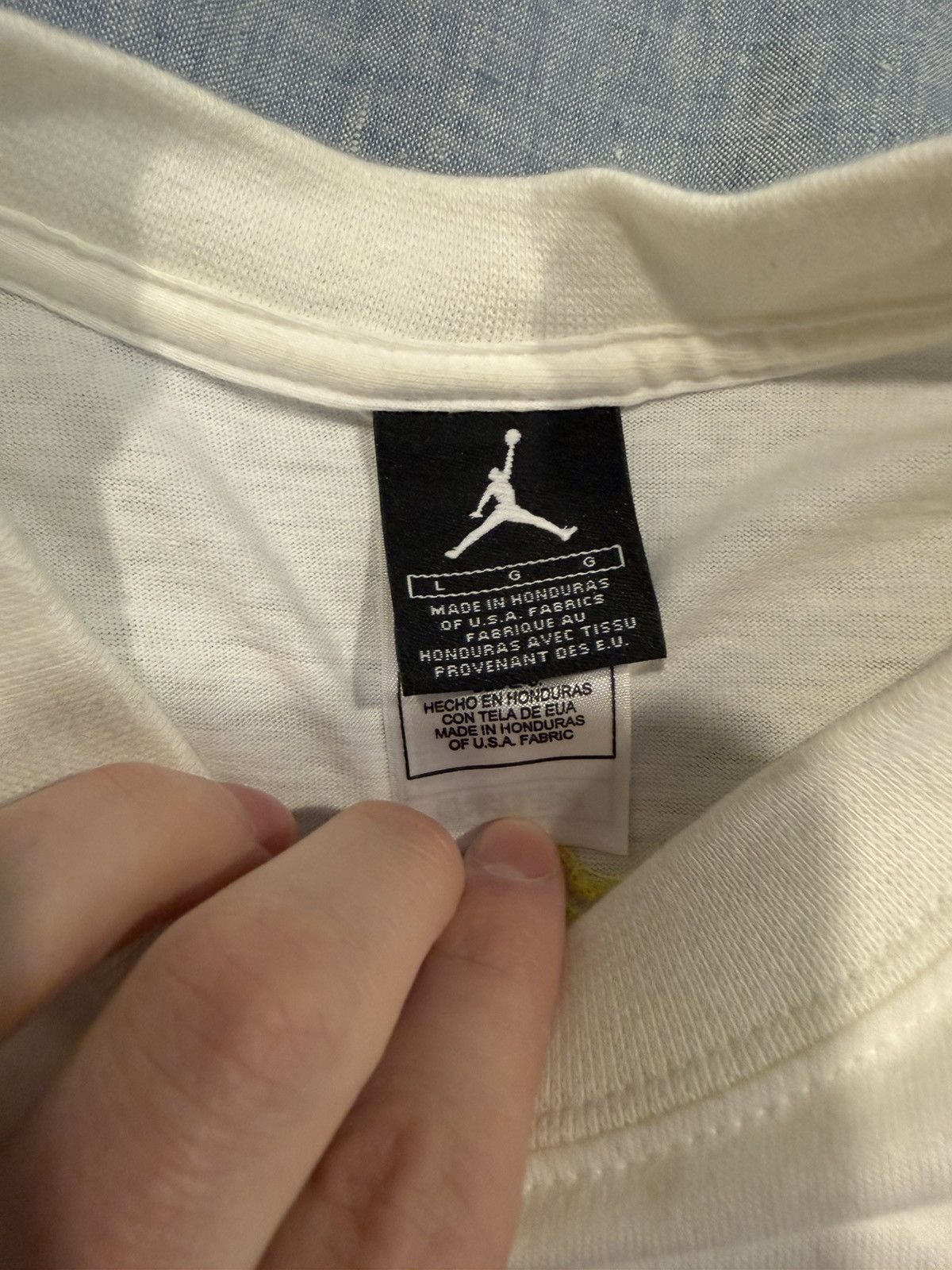 Jordan Brand Air Jordan Retro 4 Lightning Tour Yellow 2006 t-shirt RARE Size US L / EU 52-54 / 3 - 5 Thumbnail