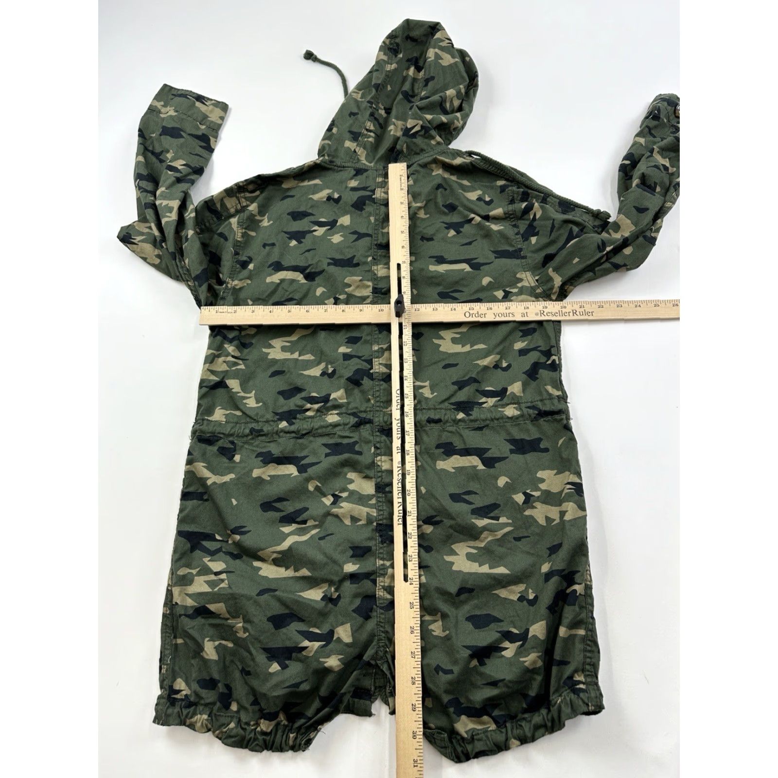 Vintage BP Jacket Womens Small Camouflage Hooded Full Zip Camouflage Utility Jacket Size S / US 4 / IT 40 - 6 Thumbnail