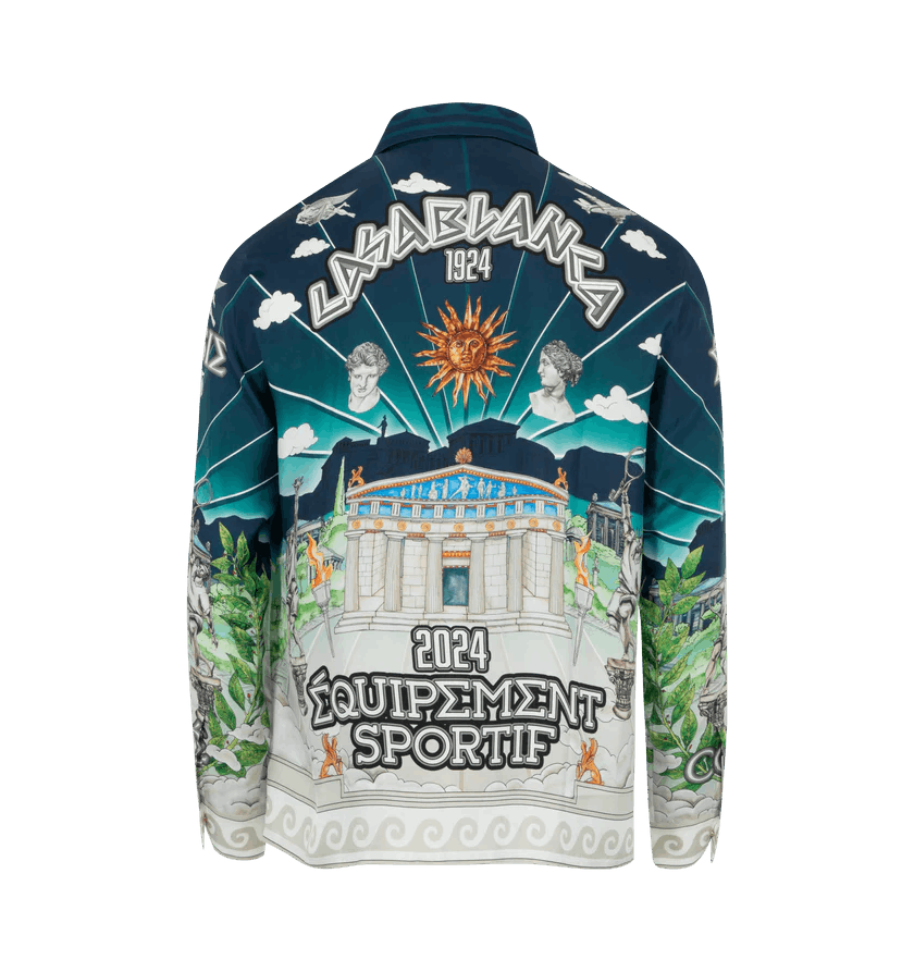 Casablanca o1h1sh11224 Le Le Temple Su Sport Shirt in Multicolor Size US M / EU 48-50 / 2 - 2 Thumbnail