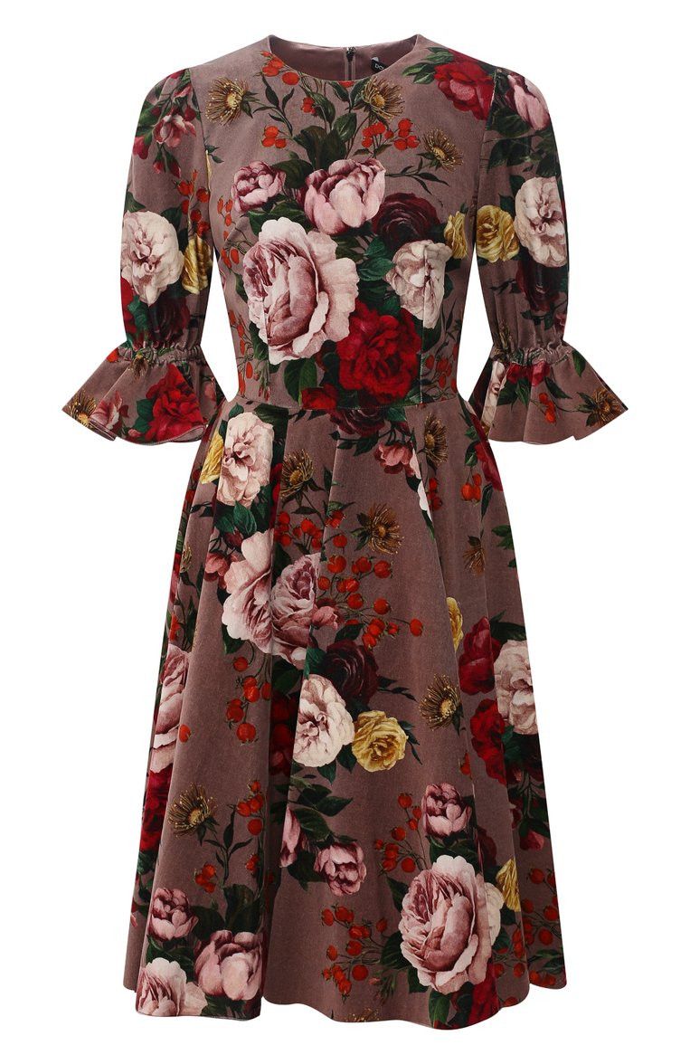 Dolce & Gabbana o1y0825 Midi Dress in Multicolor Size S / US 4 / IT 40 - 1 Thumbnail