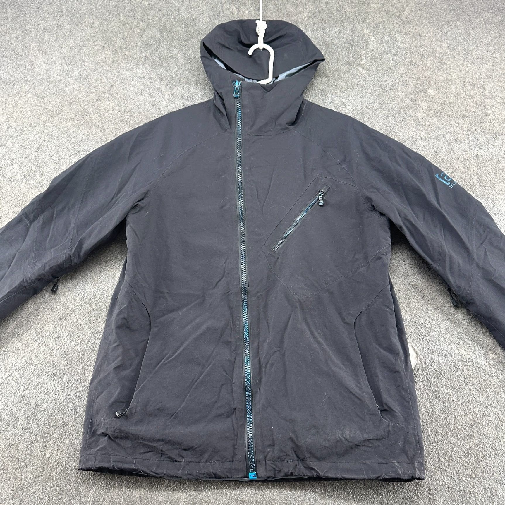 Burton Burton Jacket Men M Black Goretex Hooded Full Zip Performance Shell Rain Coat Size US M / EU 48-50 / 2 - 4 Thumbnail