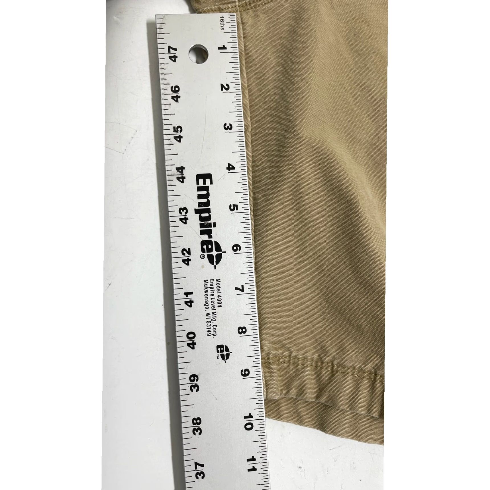 Eddie Bauer VINTAGE Eddie Bauer Cargo Shorts Mens 42 Tan Heavyweight 100% Cotton Utility Y2K Cargo Mens 42 Tan Cotton Shorts Size US 41 - 8 Thumbnail
