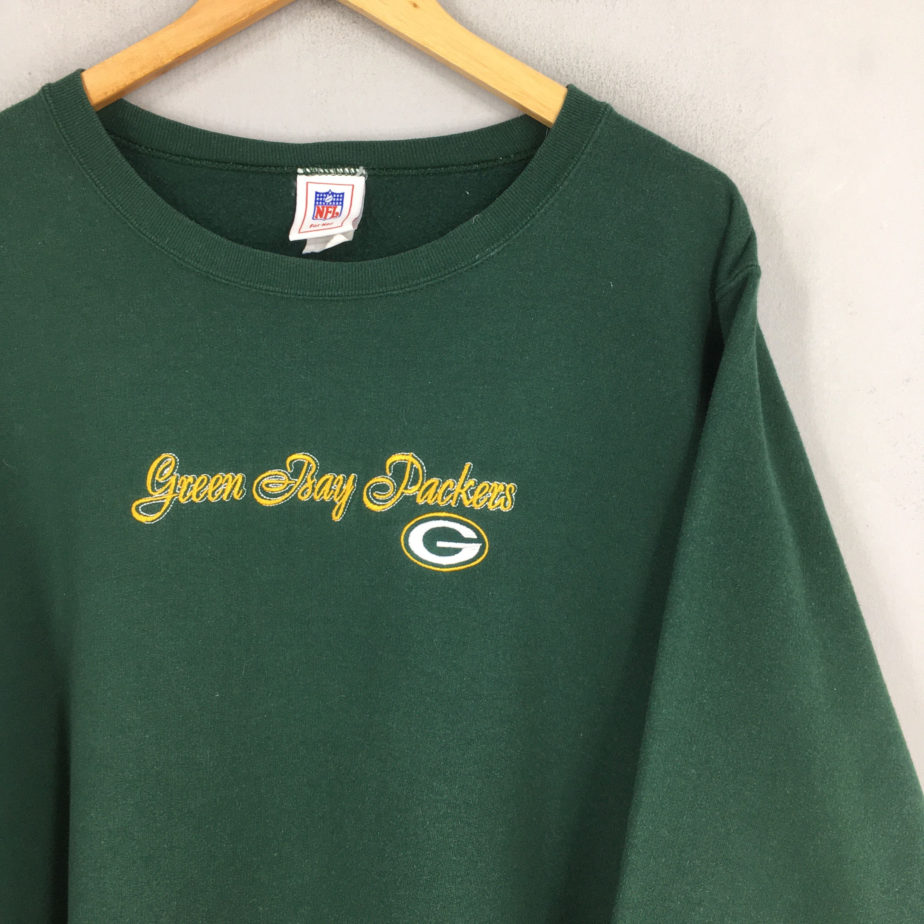 NFL × Vintage Vintage Green Bay Packers Football NFL Sweatshirt 2XLarge Size US XXL / EU 58 / 5 - 2 Thumbnail