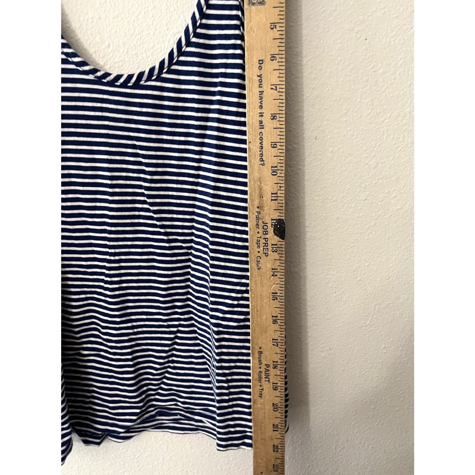 Gap Gap Body Blue Striped Tank Top Womens XS Sleeveless Scoop Neck Casual Size XS / US 0-2 / IT 36-38 - 4 Thumbnail