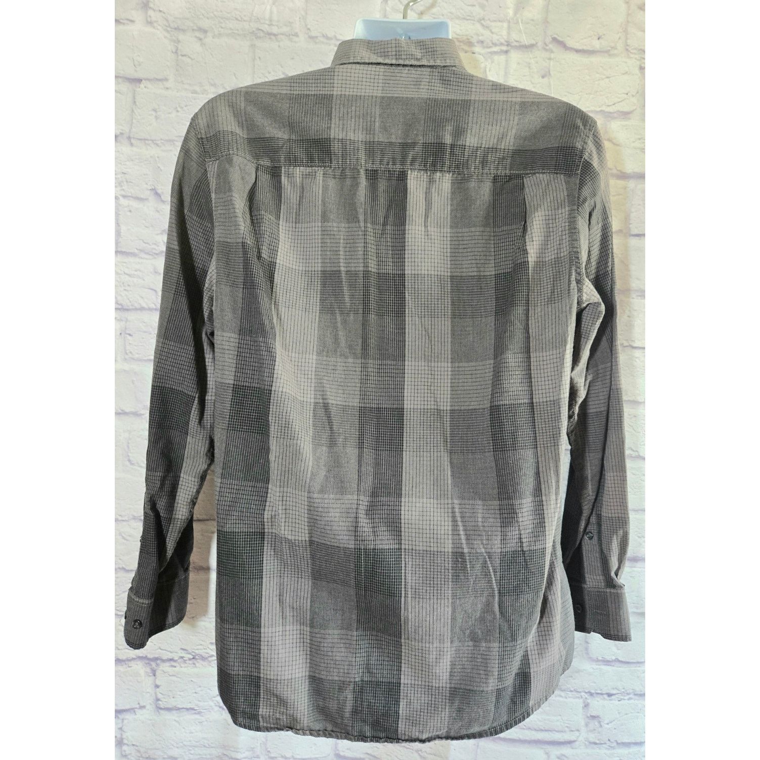 Axist Axist Black Gray Plaid Button Up Men's Shirt Medium Size US M / EU 48-50 / 2 - 2 Thumbnail