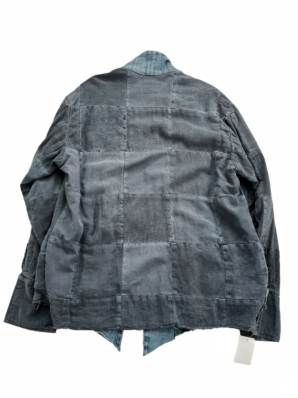 Greg Lauren Sz3 Sample Grey Washed Vintage Fabric GL1 Patchwork Kimono Size US L / EU 52-54 / 3 - 5 Thumbnail