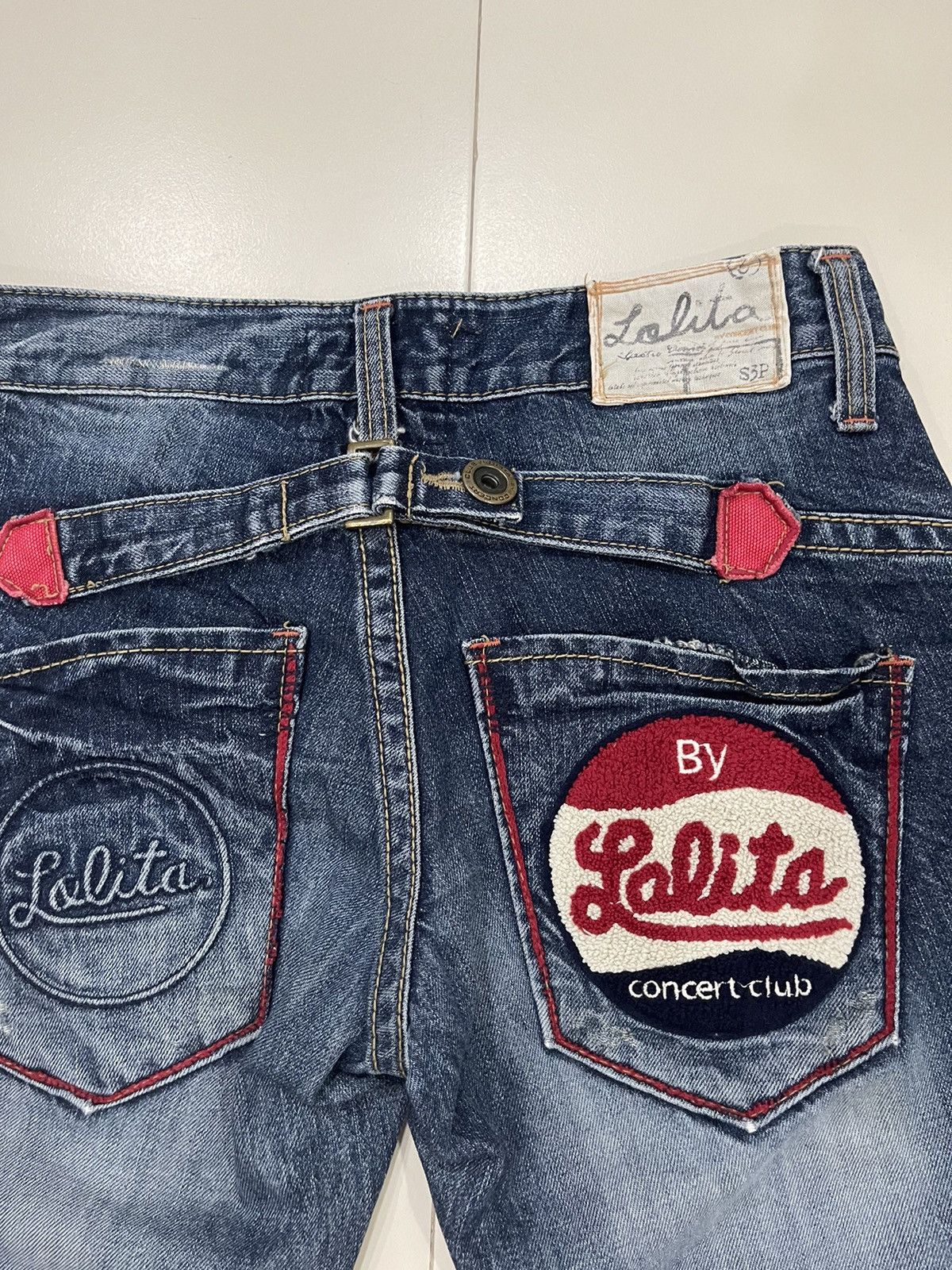 If Six Was Nine Flare Jeans Distressed Claws Design LOLITA Jeans Size 30" / US 8 / IT 44 - 3 Thumbnail