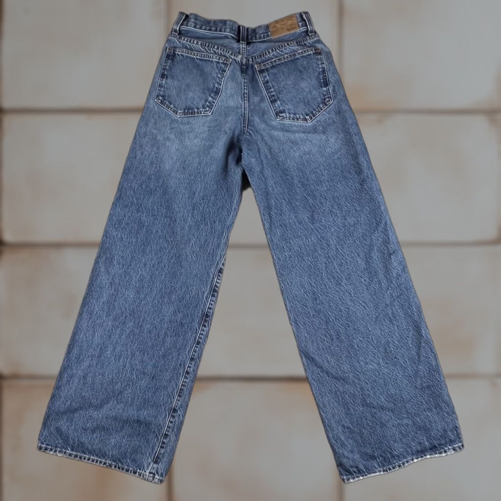 Madewell Madewell Jeans Womens 26 Blue Superwide Leg Medium Wash Grunge Skater READ Size 27" / US 4 / IT 40 - 1 Thumbnail