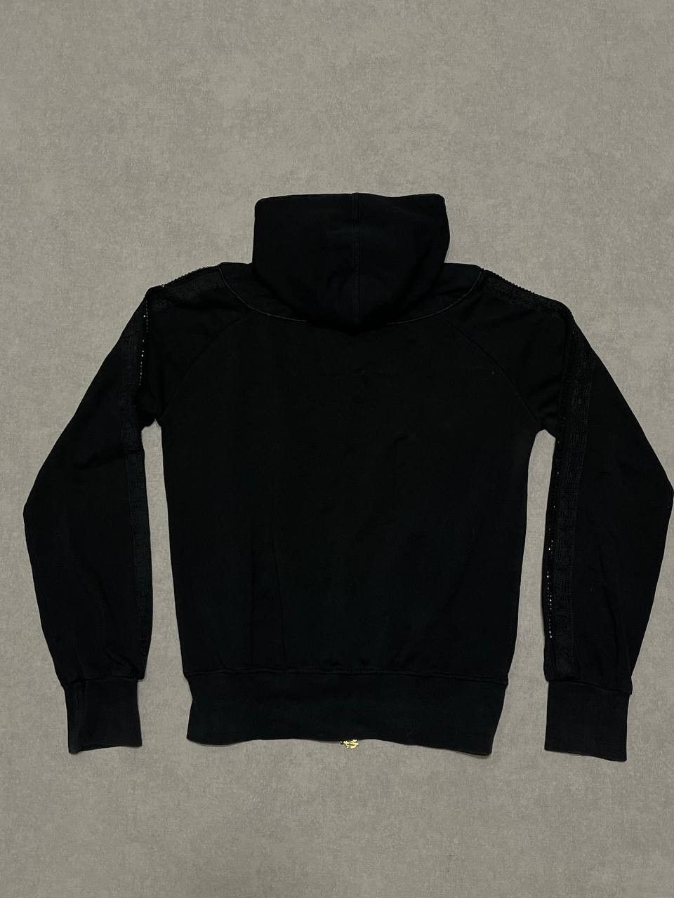 Roberto Cavalli Vintage Roberto Cavalli Women`s Black Logo Zip Hoodie Size M / US 6-8 / IT 42-44 - 7 Thumbnail