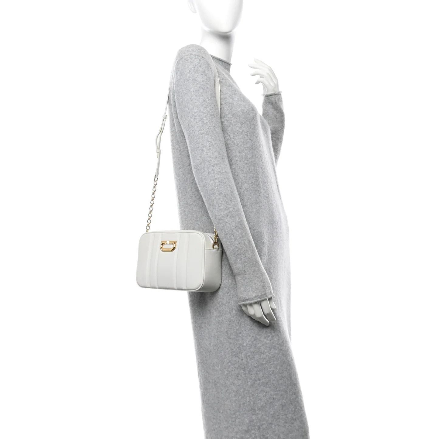 Salvatore Ferragamo o1s1rm0526 Size : OS / Crossbody Bag in White Size ONE SIZE - 4 Thumbnail