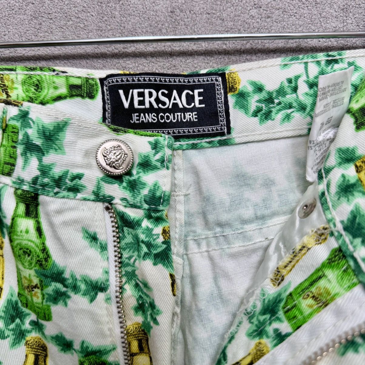 Versace × Versace Jeans Couture With Tag 1990s Versace Jeans Couture Perfume Bottle Print Size 28" / US 6 / IT 42 - 13 Thumbnail