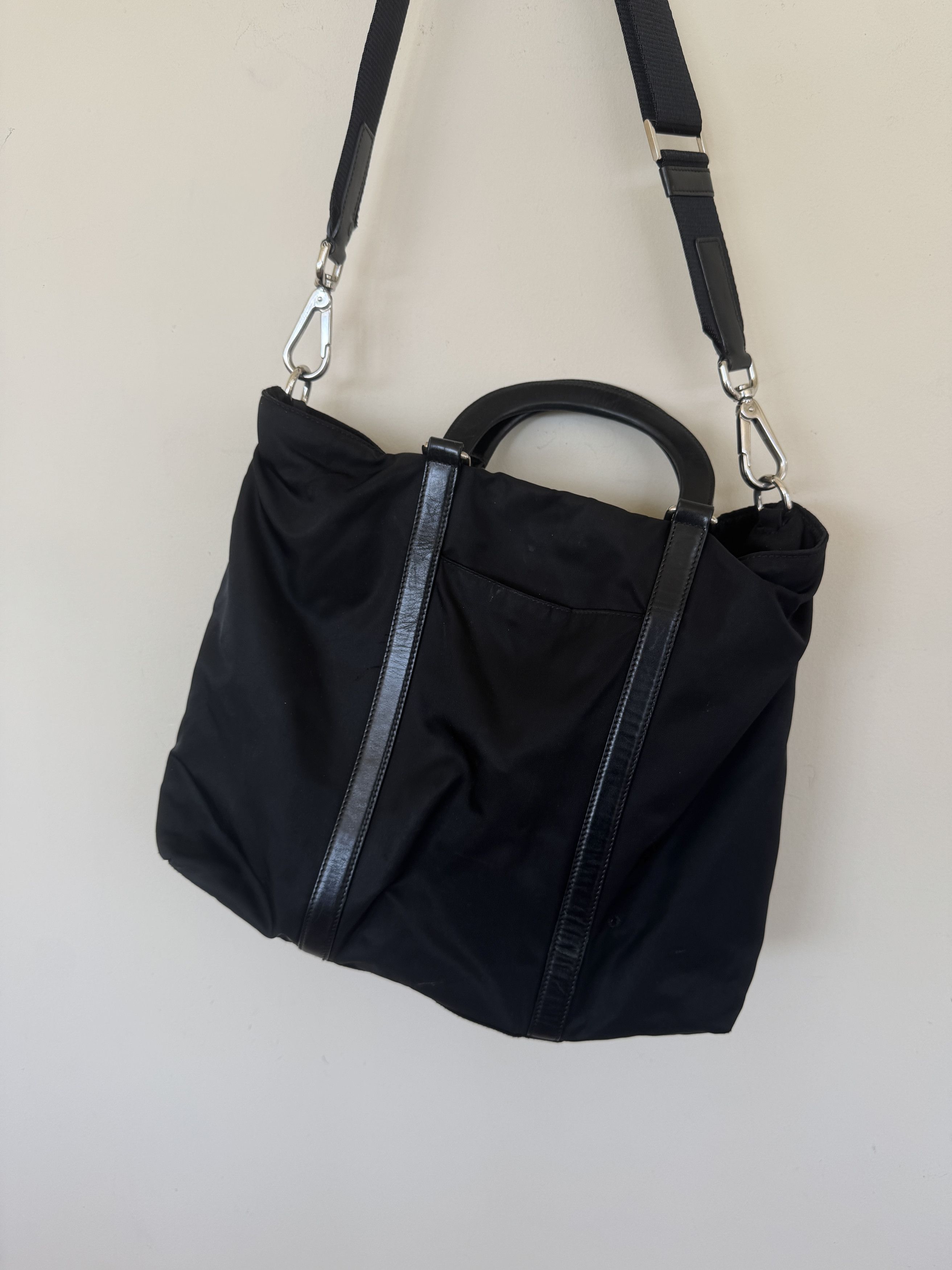 Prada PRADA Vintage Nylon Messenger Tote Bag Size ONE SIZE - 9 Thumbnail