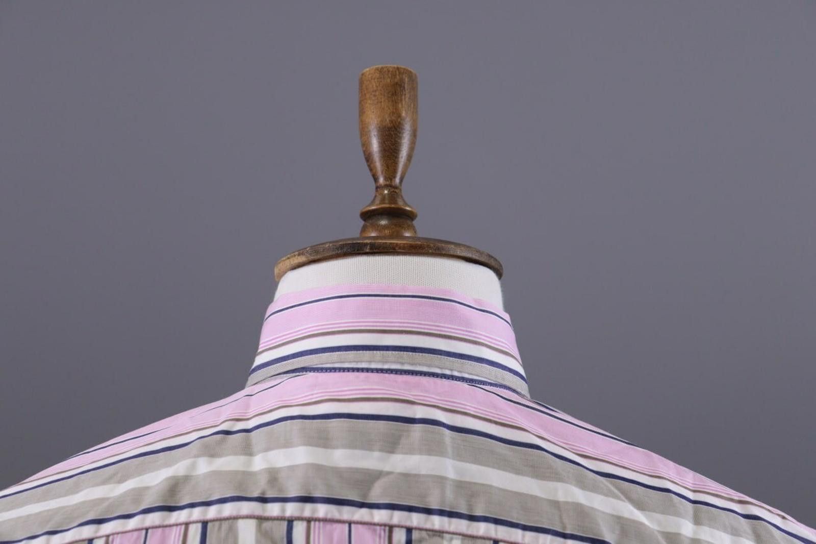 Etro Etro Milano Multicolor Striped Button Down Shirt Size 43 Size US M / EU 48-50 / 2 - 8 Thumbnail