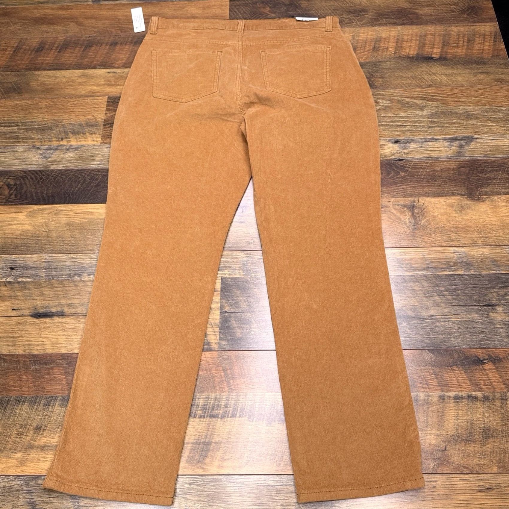 Gloria Vanderbilt Gloria Vanderbilt Amanda Slim Corduroy Pants Womens 16 Short Cider Spice Brown 5-Pocket Jeans City Slimming Straight Bag Logo New Size 38" / US 16 / IT 52 - 2 Thumbnail