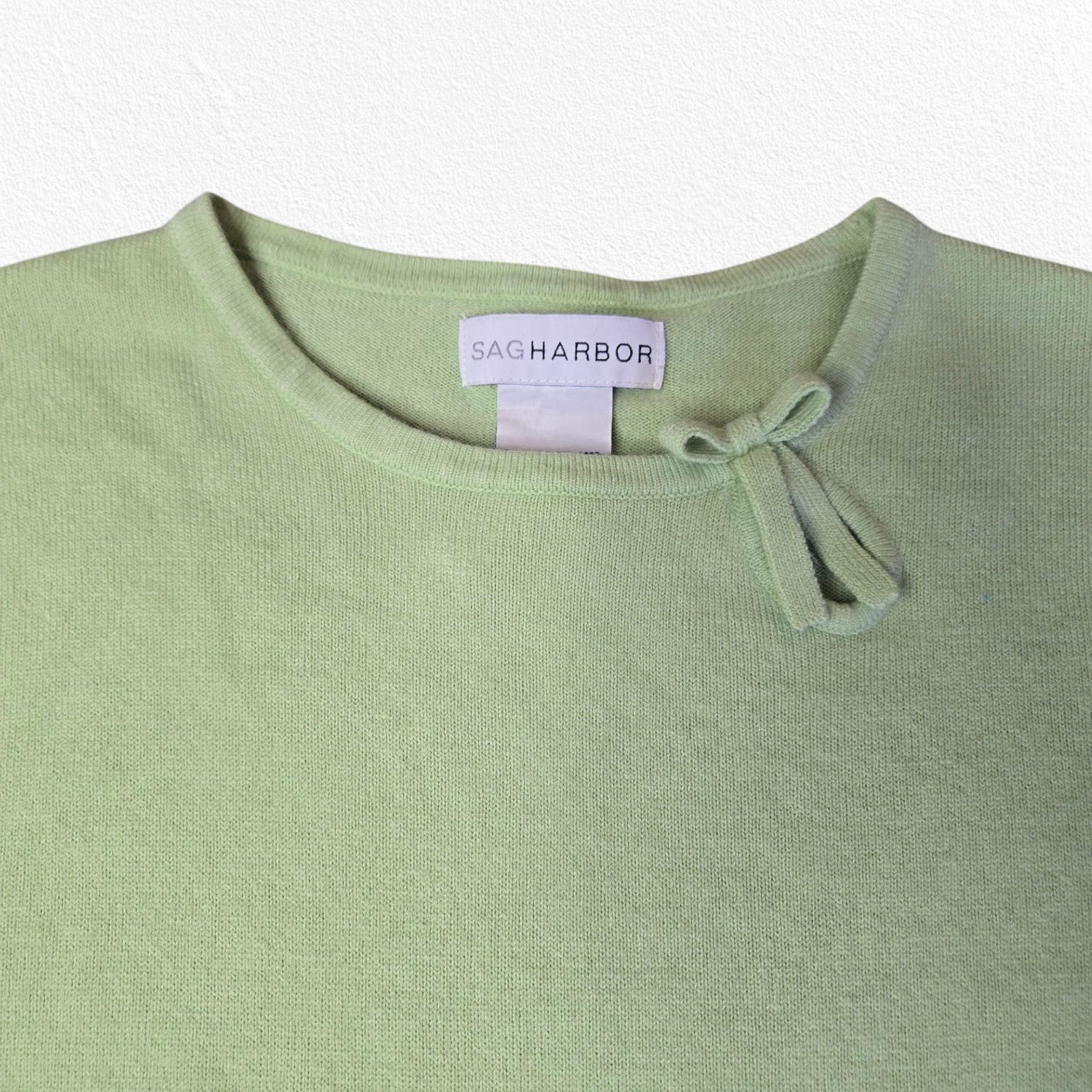 Other Spring Green Crewneck Bow Accent Sweater Size XL Size XL / US 12-14 / IT 48-50 - 3 Thumbnail