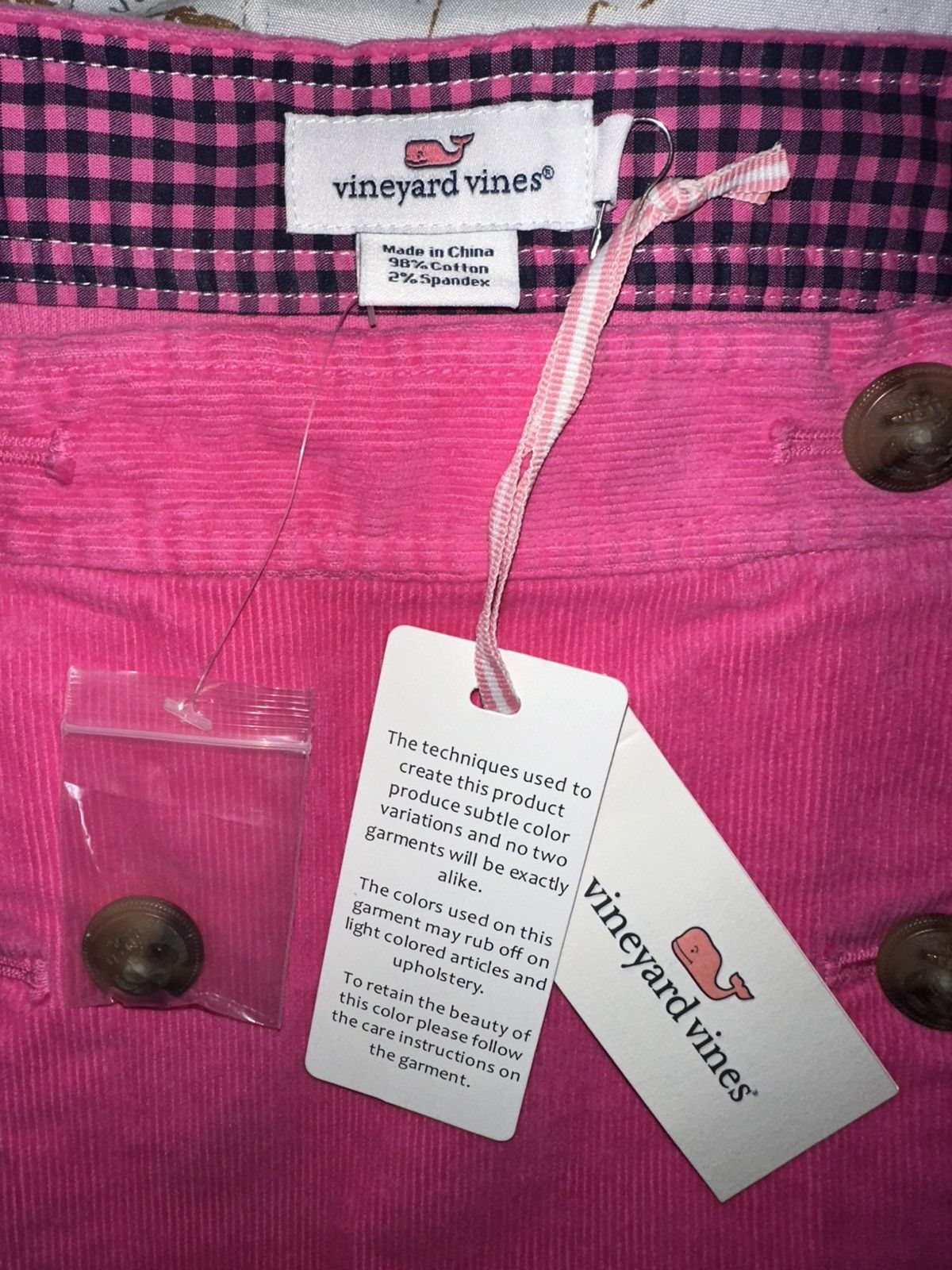 Vineyard Vines Vineyard Vines Womens Pink Corduroy Sailor Skirt Size 8 Size 30" / US 8 / IT 44 - 4 Thumbnail