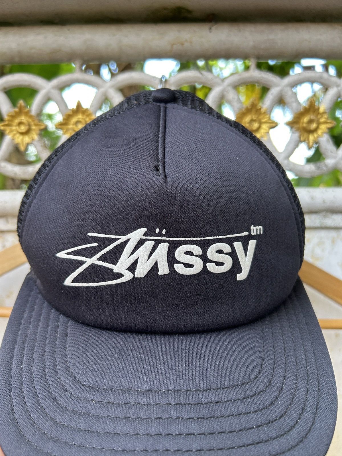 Stussy OG Stussy Split Logo Trucker Cap /Travis Flacko Scott Size ONE SIZE - 3 Thumbnail