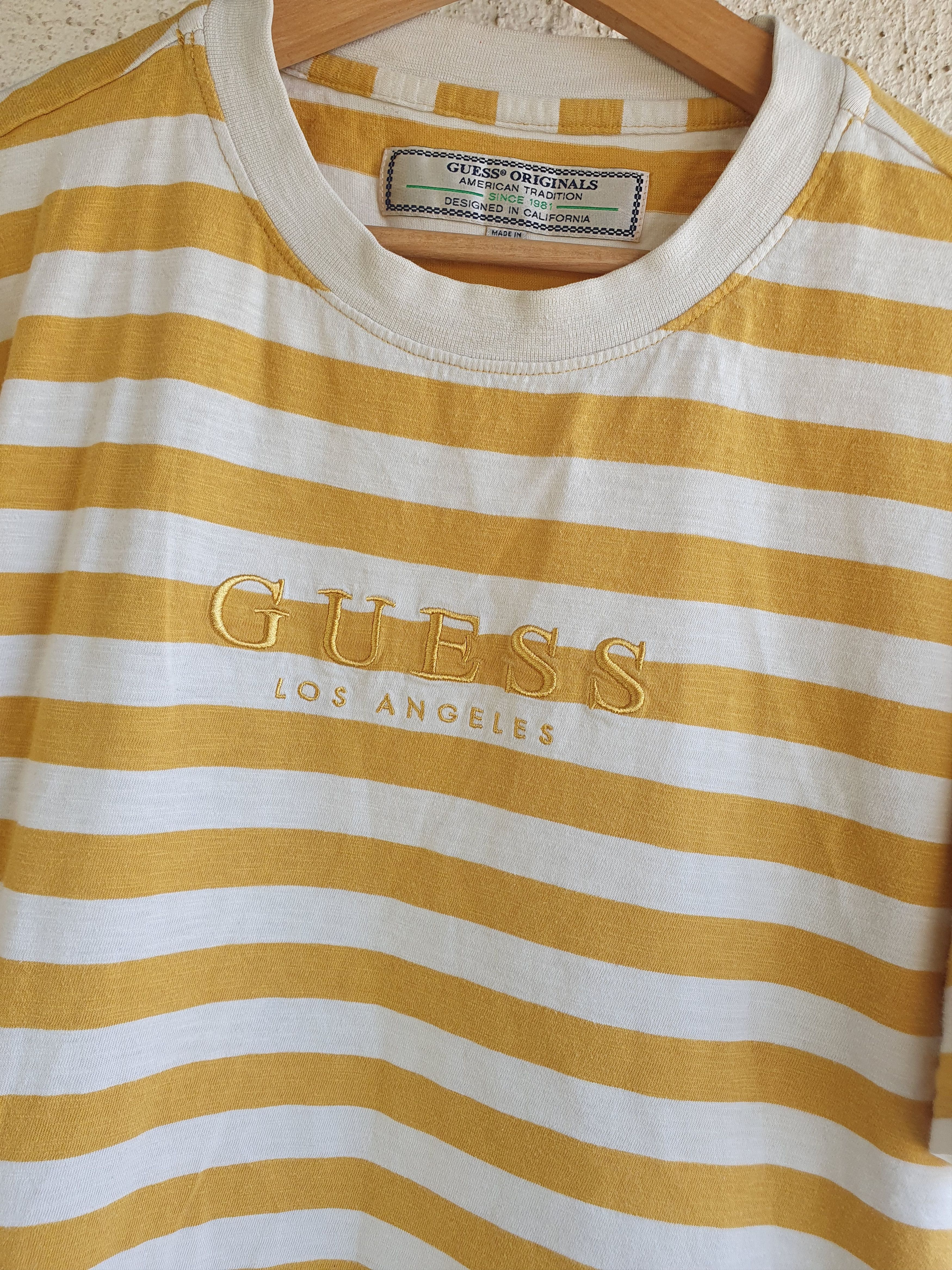 Guess Guess Jeans Los Angeles Yellow Stripes Embroidered logo M/L Size US L / EU 52-54 / 3 - 8 Thumbnail