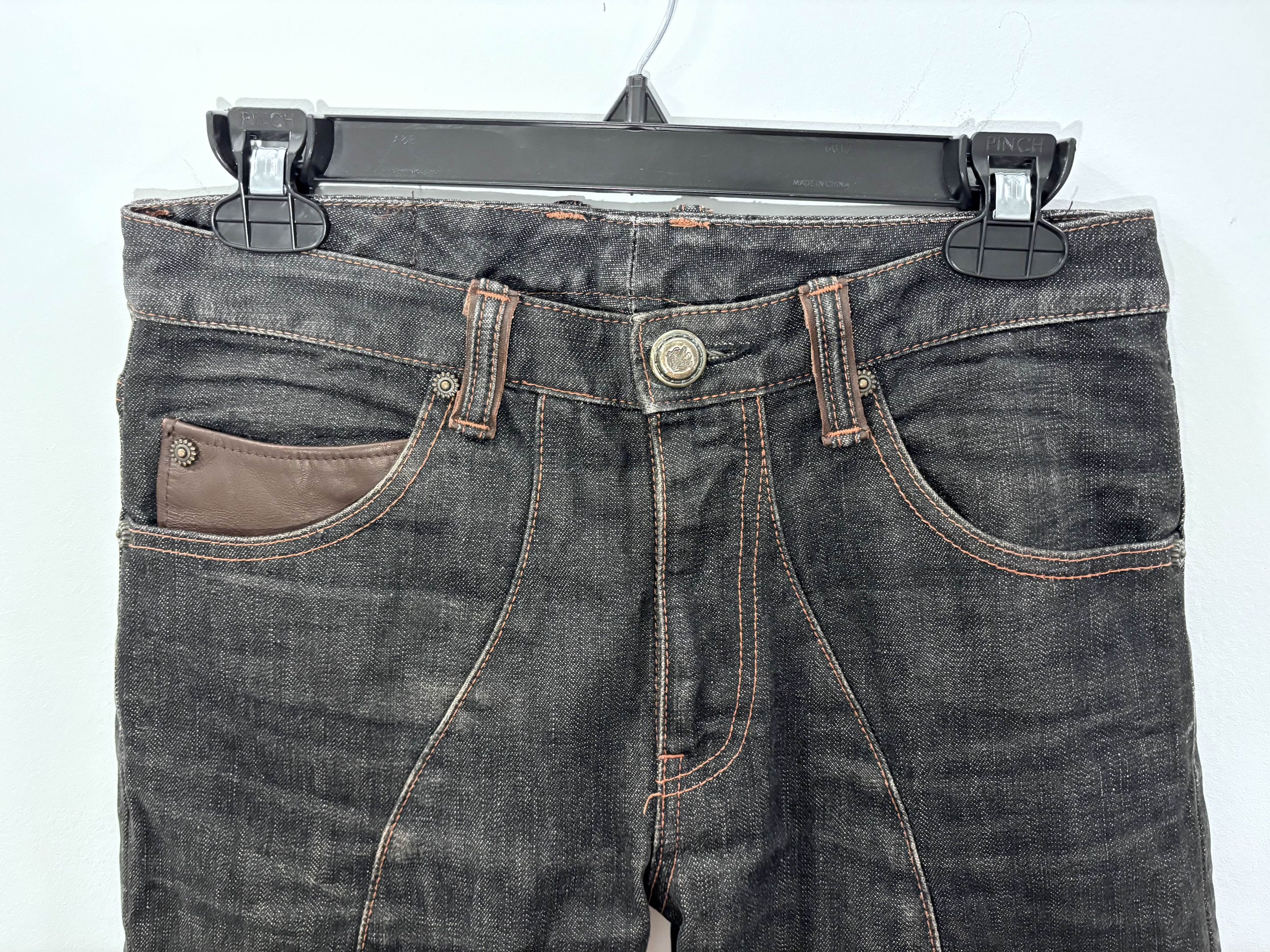 Obelisk Obelisk Western Style Leather 5 Pocket Jeans Size US 28 / EU 44 - 1 Thumbnail