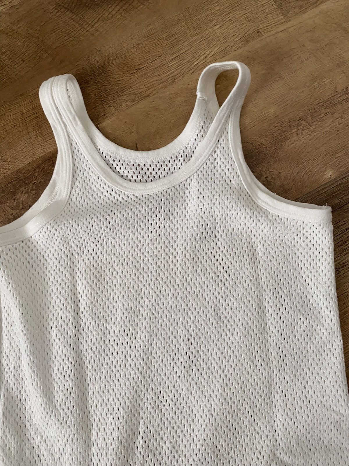 Vintage Vintage Tank Top Mesh Basic White 90s Size US M / EU 48-50 / 2 - 6 Thumbnail