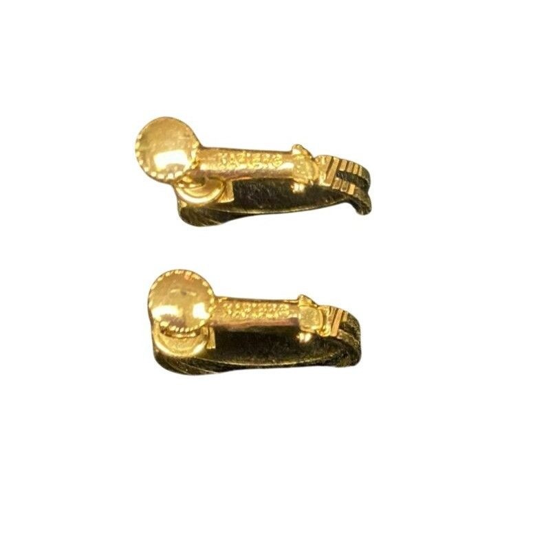 Other Vintage Signed Napier Gold-Tone Textured Hoop Clip-On Earrin Size ONE SIZE - 4 Thumbnail