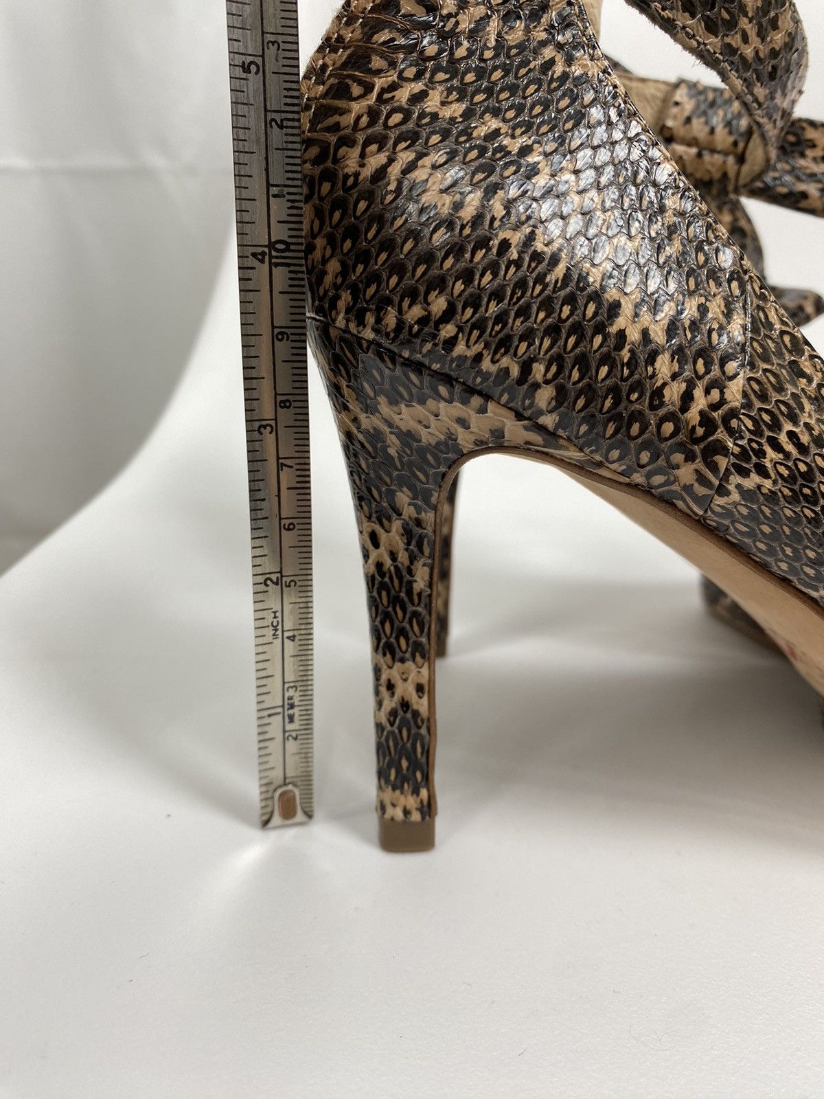 Loeffler Randall Loeffler Randall Snake Skin Leather Heels size US 7 Size US 7 / IT 37 - 10 Thumbnail