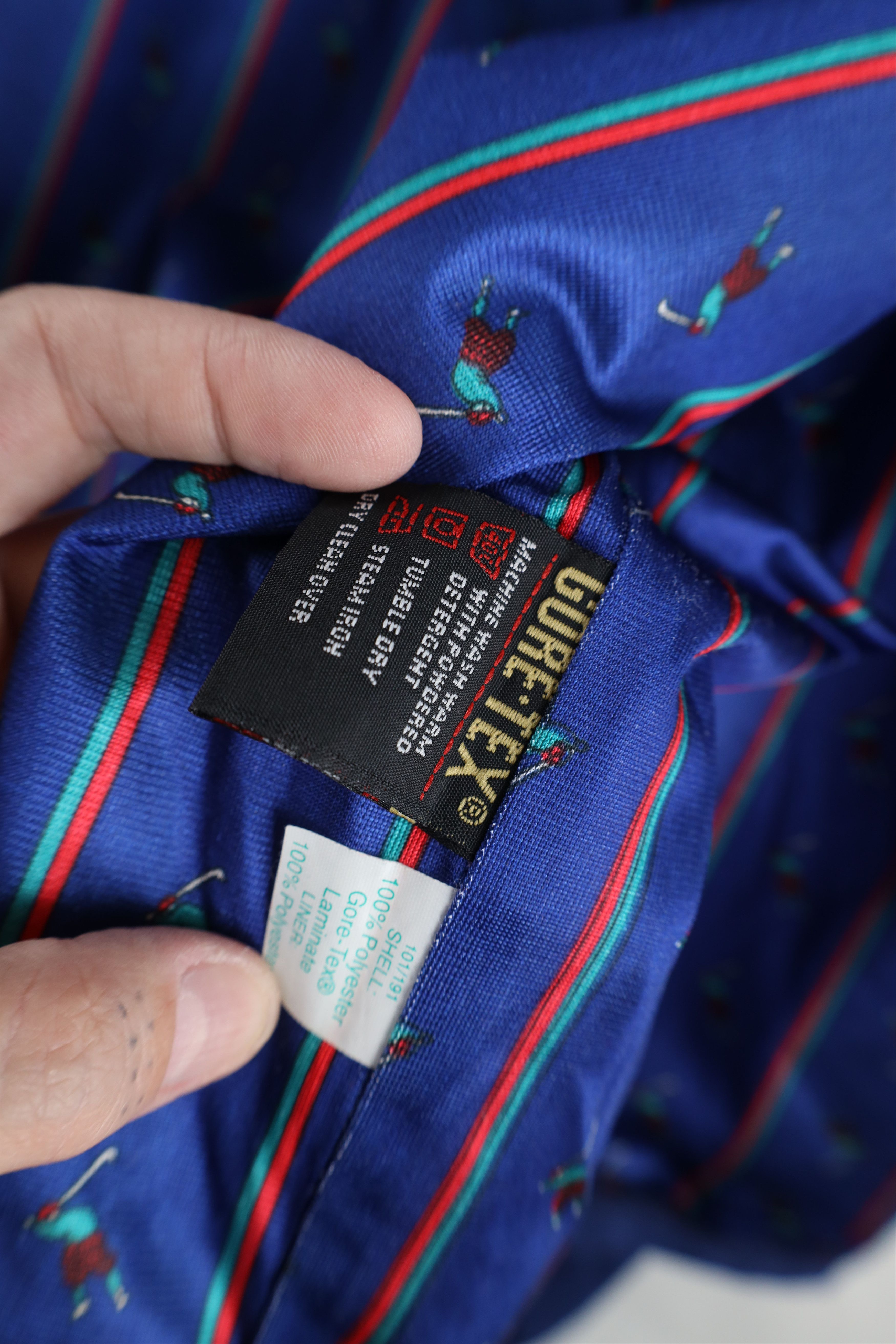 Vintage Vintage 90s Streetwear Goretex Rain Bomber Jacket Blue USA Size US XXL / EU 58 / 5 - 10 Thumbnail