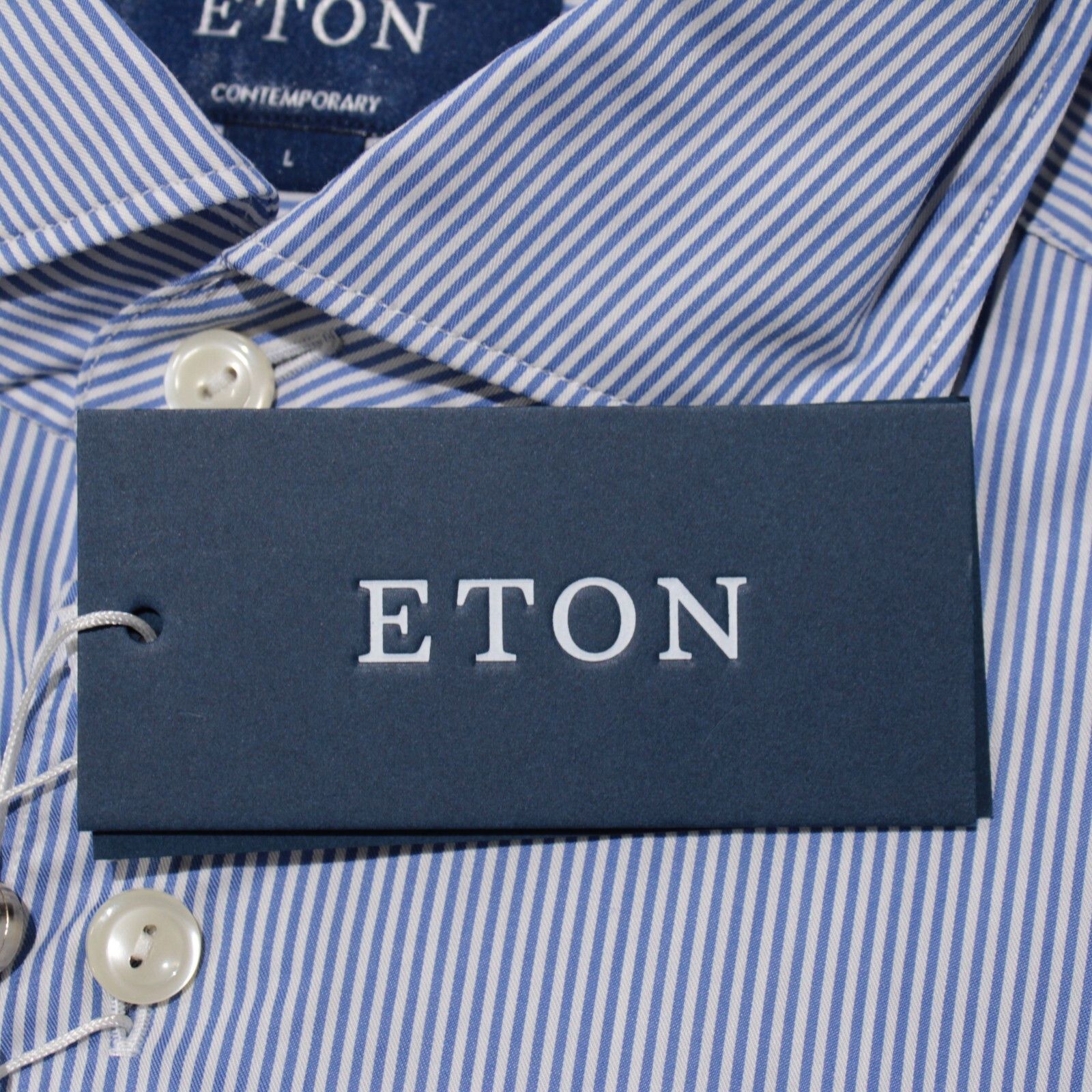 Eton Eton New with tags Shirt Size L US In Blue Size US L / EU 52-54 / 3 - 2 Thumbnail