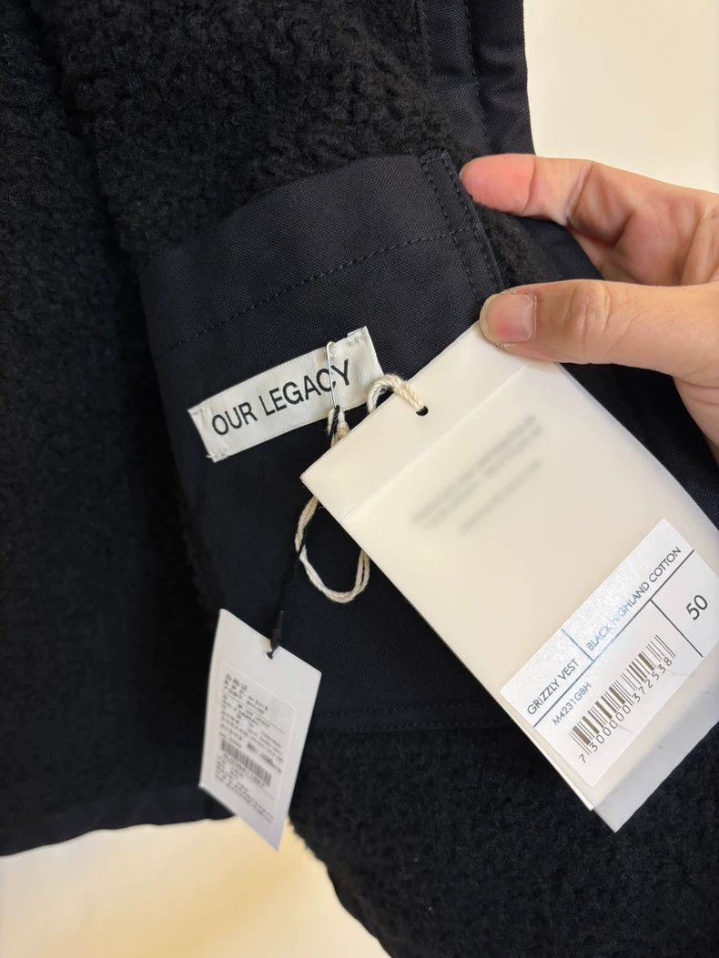Our Legacy Our Legacy size50 Sheep's wool collar and cotton vest Size US M / EU 48-50 / 2 - 8 Thumbnail