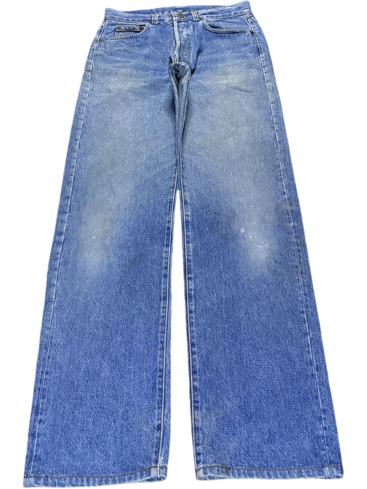 Levi's Vintage 80s Levis 501 Blue Wash Distressed Loose Jeans Size US 28 / EU 44 - 1 Thumbnail