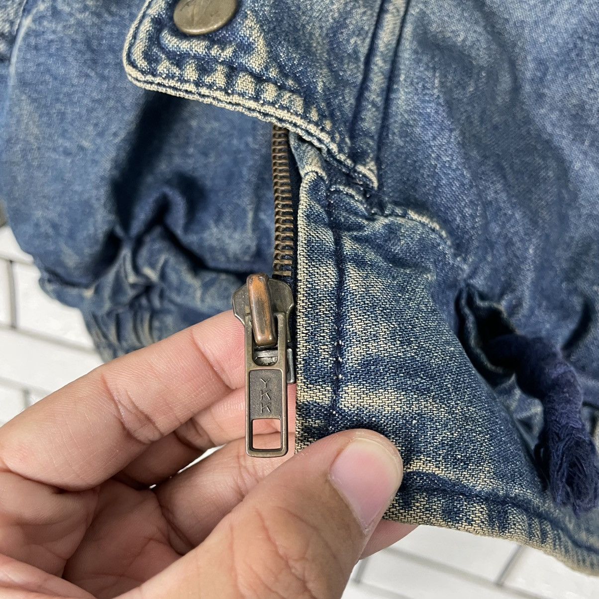 Japanese Brand Ruck Dam Biker Indigo Denim Jacket Size US L / EU 52-54 / 3 - 15 Thumbnail