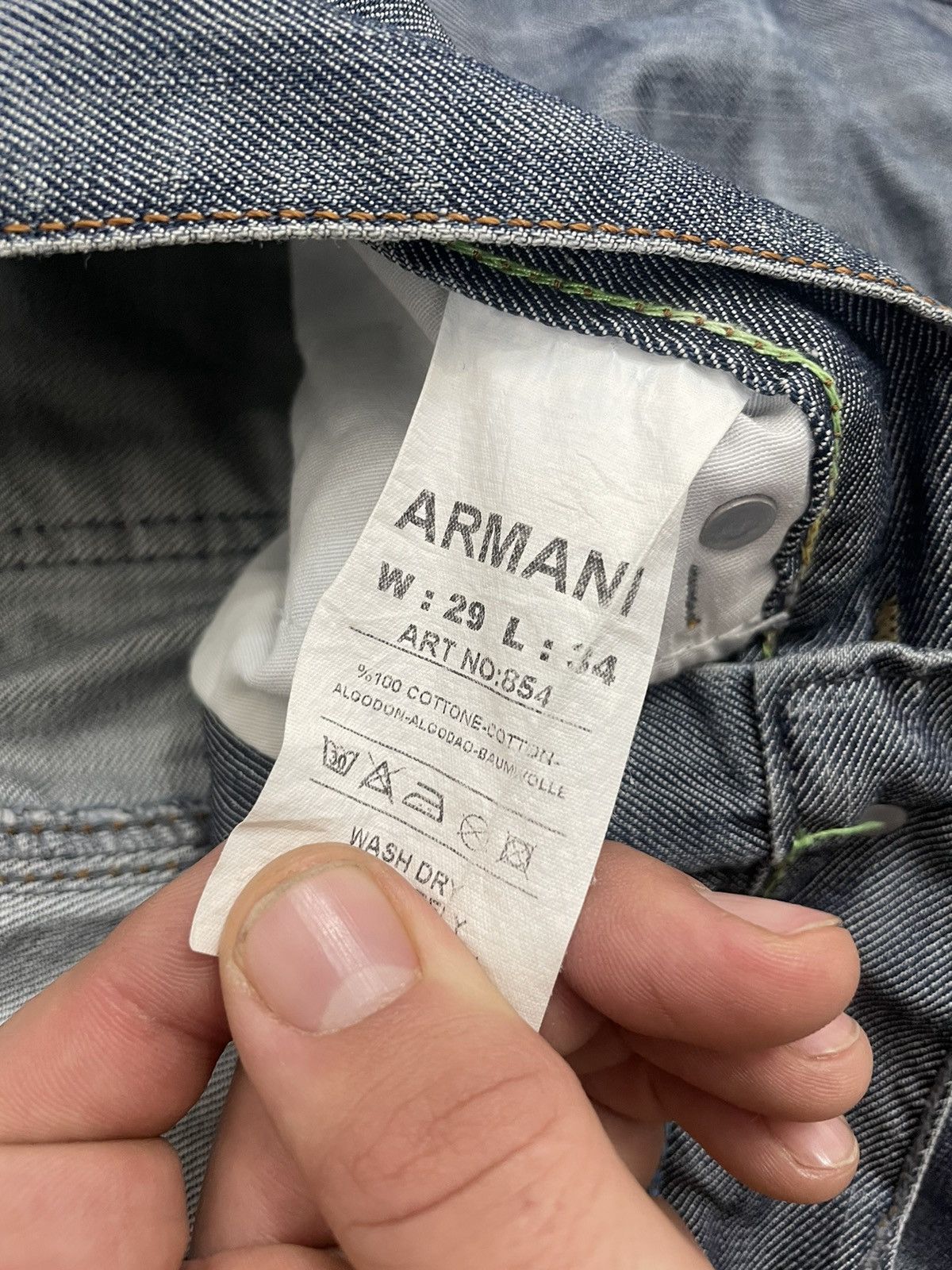 Armani × Japanese Brand × Vintage Vintage Men’s Armani Jeans Y2K Size US 29 - 10 Thumbnail
