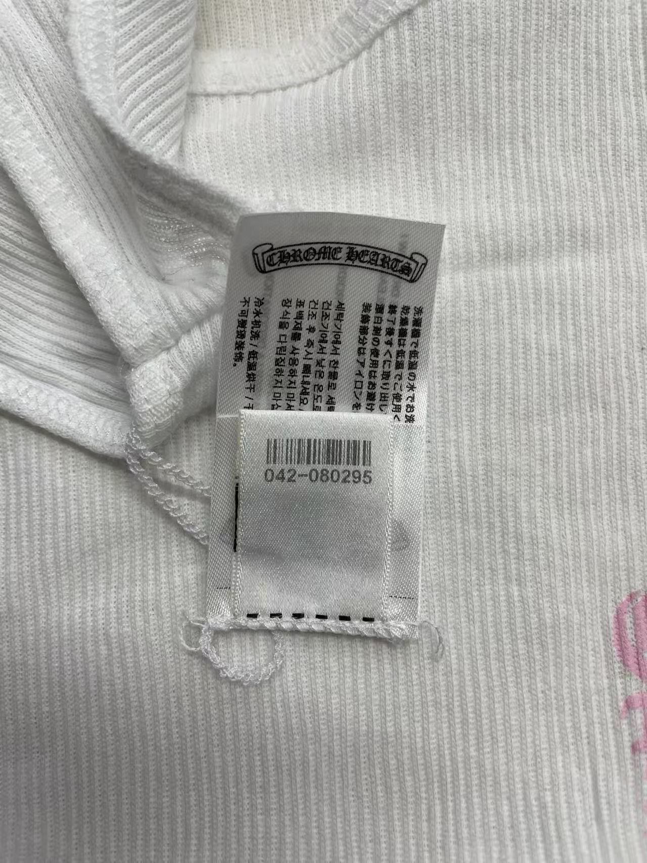 Chrome Hearts Chrome Hearts White T-Bar Script Logo Tank Top Size S / US 4 / IT 40 - 12 Thumbnail